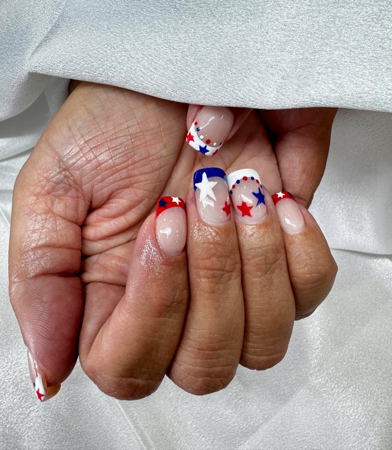πΊπΈ Stars, stripes, and flawless fingertips! β€οΈπ€π
Celebrate the season with a fresh set thatβs full of patriotic charm. From hand-painted stars to bold red, white, and blue details, these nails are ready for every BBQ, parade, and fireworks show! β¨π
πBook your appointment at TTβs Nail Salon β Woodbury and let us create your perfect holiday look. Spots fill up fast, so reserve yours today! π
β€οΈπ
#TTsNailSalon #WoodburyMN #FourthOfJulyNails #PatrioticNails #NailArt #RedWhiteAndBlue #SummerNails #NailInspo #FreshSet #HolidayReady