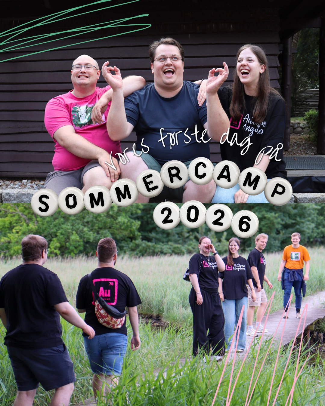 Vores sommercamp 2026 er skudt i gang med alle vores fantastiske frivillige i fronten!🌻🩷 #AUsommercamp2026