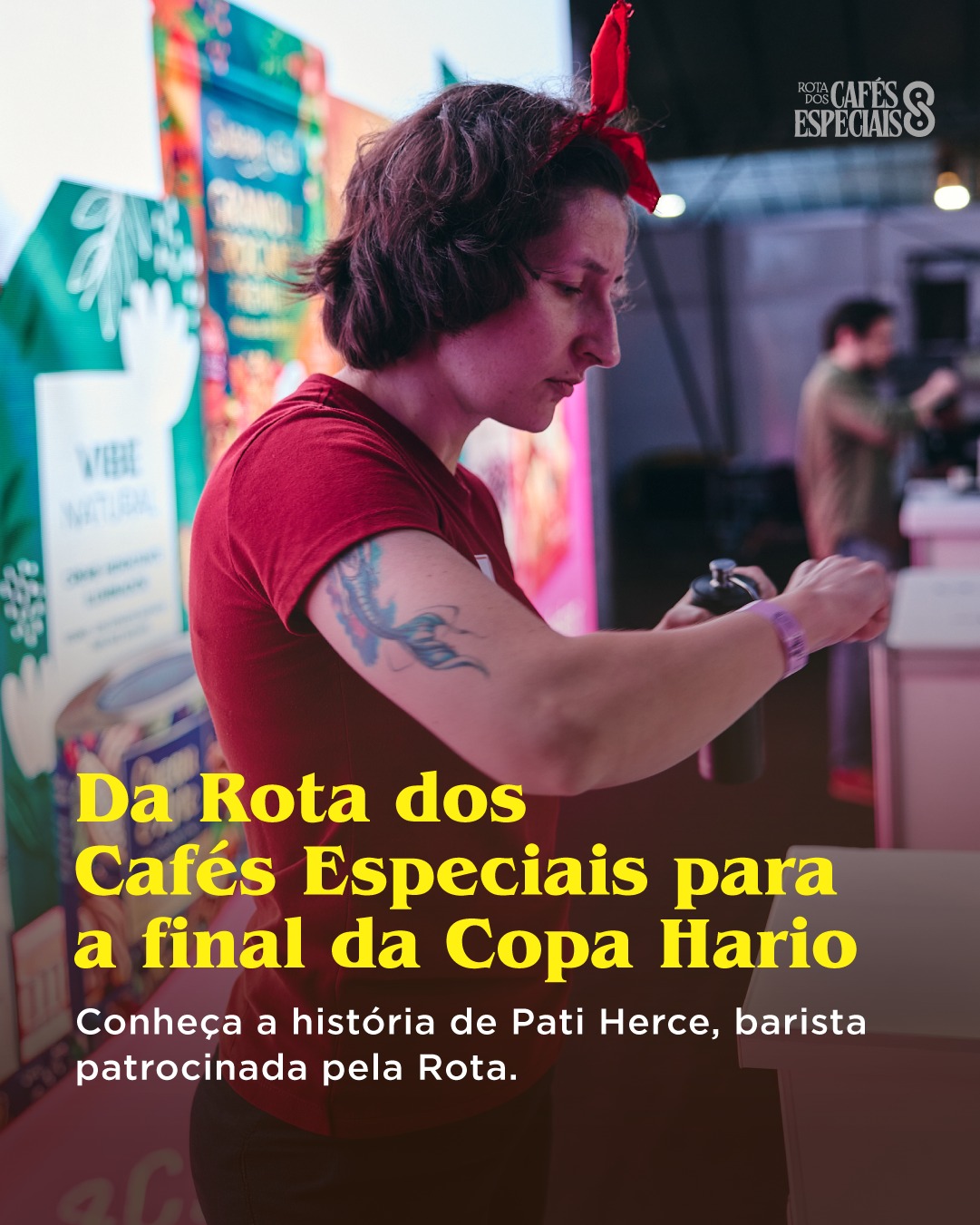 Por trás de toda xícara de café, existe uma história de dedicação, estudo e paixão.
É com muito orgulho que a Rota dos Cafés Especiais patrocina a Pati Herce, finalista da Copa Hario. Conheça um pouco da trajetória de quem leva o talento da nossa região para uma das maiores competições de métodos filtrados do país.
Estamos na torcida! ☕💛
#rotadoscafésespeciais #copahario #cafésespeciais #barista #métodohario