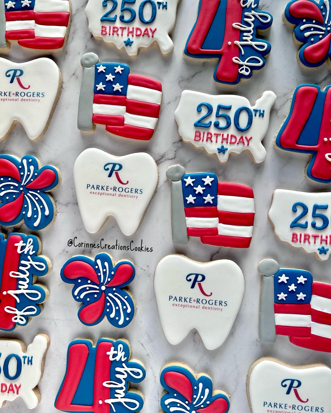 Happy 250 America!! Hope everyone has a safe and Happy Fourth of July! Love these patriotic cookies that my favorite dental practice parkerogersdentistry passed out to their clients this week as they celebrated America’s birthday.
.
.
.
#cookiegifts #thewoodlandstxcookies #sugarcookies #decoratedcookies #thewoodlandstx #customcookies #america250 #fourthofjuly #fourth #happyfourth #dentistry #cosmeticdentistry #dentists