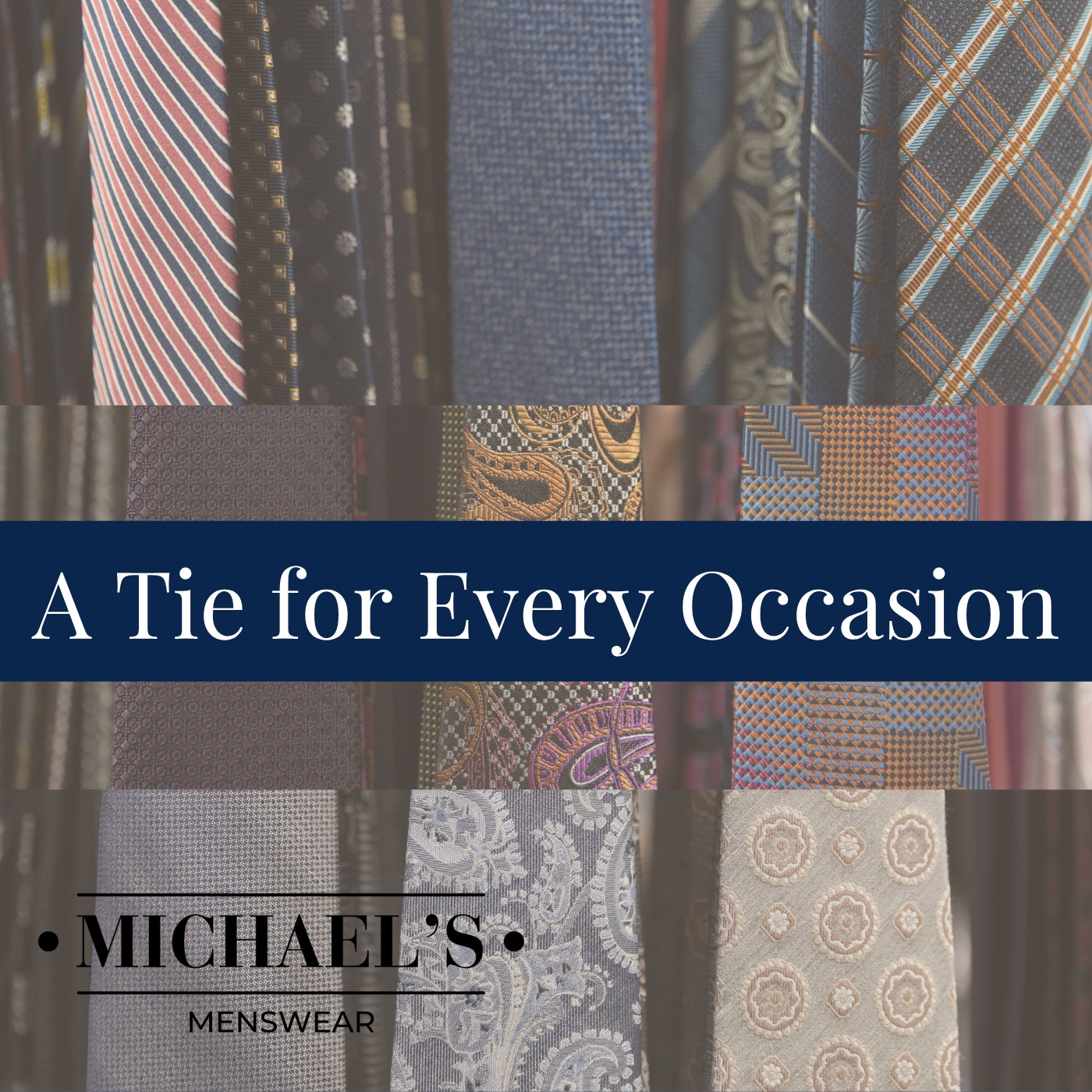 From weddings and workdays to game days and galas, we've got a tie for every occasion. Stop in and find the perfect finishing touch for your look 👔