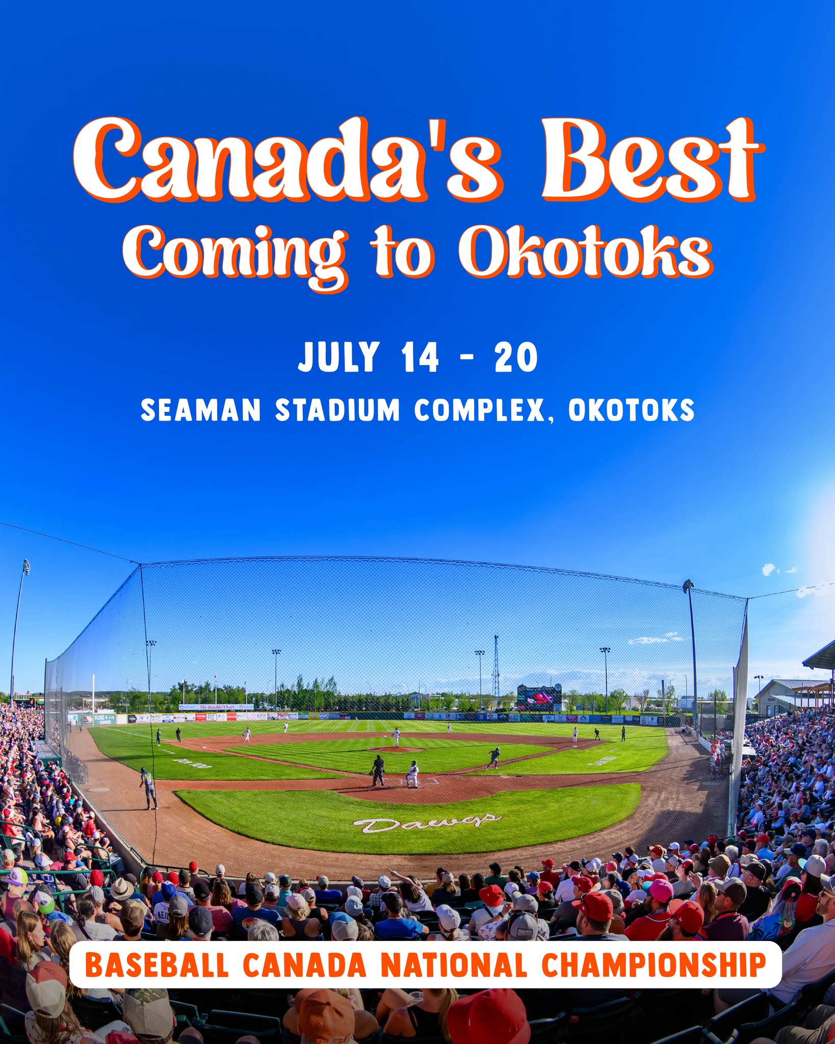 Something big is coming to Seaman Stadium. 🇨🇦⚾
The best young baseball talent in Canada is coming to Seaman Stadium July 14–20 for the Baseball Canada National Championship. Come out, bring the family, and make some noise.