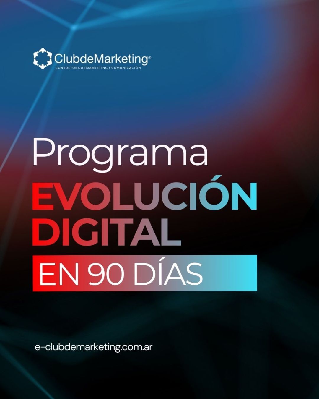 ¿Terminaste los 90 días de Evolución Digital? ¿Y ahora qué?
Tenés 3 caminos para seguir creciendo:
🤝 Continuar con la gestión estratégica de Club de Marketing.
👥 Implementarlo con tu equipo interno.
🔄 Trabajar en un esquema híbrido entre tu empresa y nuestro equipo.
La estrategia queda en marcha. Vos elegís cómo continuar.
Lo importante es que tu empresa ya dejó de improvisar y empezó a comunicar con dirección.
#MarketingDigital #EstrategiaDigital #Empresas #PyMEs #ClubDeMarketing #MarketingB2B #TransformacionDigital #RedesSociales #Negocios #ComunicaciónEmpresarial
