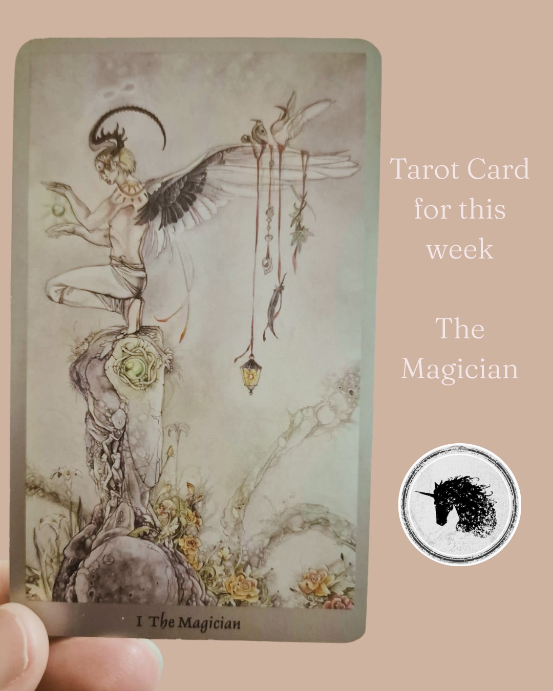 This week we have The Magician joining us.
The Magician reminds us that we already possess all of the tools we need. The four elements are present, representing the resources, skills and potential available to us.
With the Shadowscapes artwork, I noticed something more.
What do you see here?
I see the Magician balancing on a precipice - he is there with quiet confidence, balance and ease. All four elements are present, but unlike the traditional Rider Waite tarot where they are sitting on the table in front of the Magician, here, they are tied to his wings... they are there, but they aren't in his hands - instead they are behind him, supporting him, perhaps even have already become an integrated part of him.
I see rock creatures quietly holding and connecting him, the infinity symbol above his head, perhaps a reminder to us that creation begins with awareness. A trail of flowers behind him showing us the beauty that is possible.
"What part of this image speaks to you?"
This week the Magician may show up as:
- realising you already know how to do something you've been doubting yourself about
- using a skill you haven't touched for years
- someone asking for your help, reminding you just how much knowledge you hold
- recognising strengths you've overlooked because they come so naturally
- feeling ready to begin something you've been waiting to feel "prepared" for
- backing yourself instead of waiting for permission or validation
- connecting two unrelated ideas into one solution
Traditionally this card is about conscious creation.
It reminds us that creating isn't about waiting until we have more knowledge, more experience, more confidence or more certainty. It is about recognising what is already available to us and choosing to work with it. The Magician creates from awareness. He knows that every experience, every lesson, every challenge has become part of who he is, he has grounded it, embodied it, and it is from this place that true creation begins.
A question for you to sit with this week...
What if I already have everything I need... and the only thing left is to believe it?
Blessings x
Priestess Clan Mother
Tracy-Lee 🦄💛