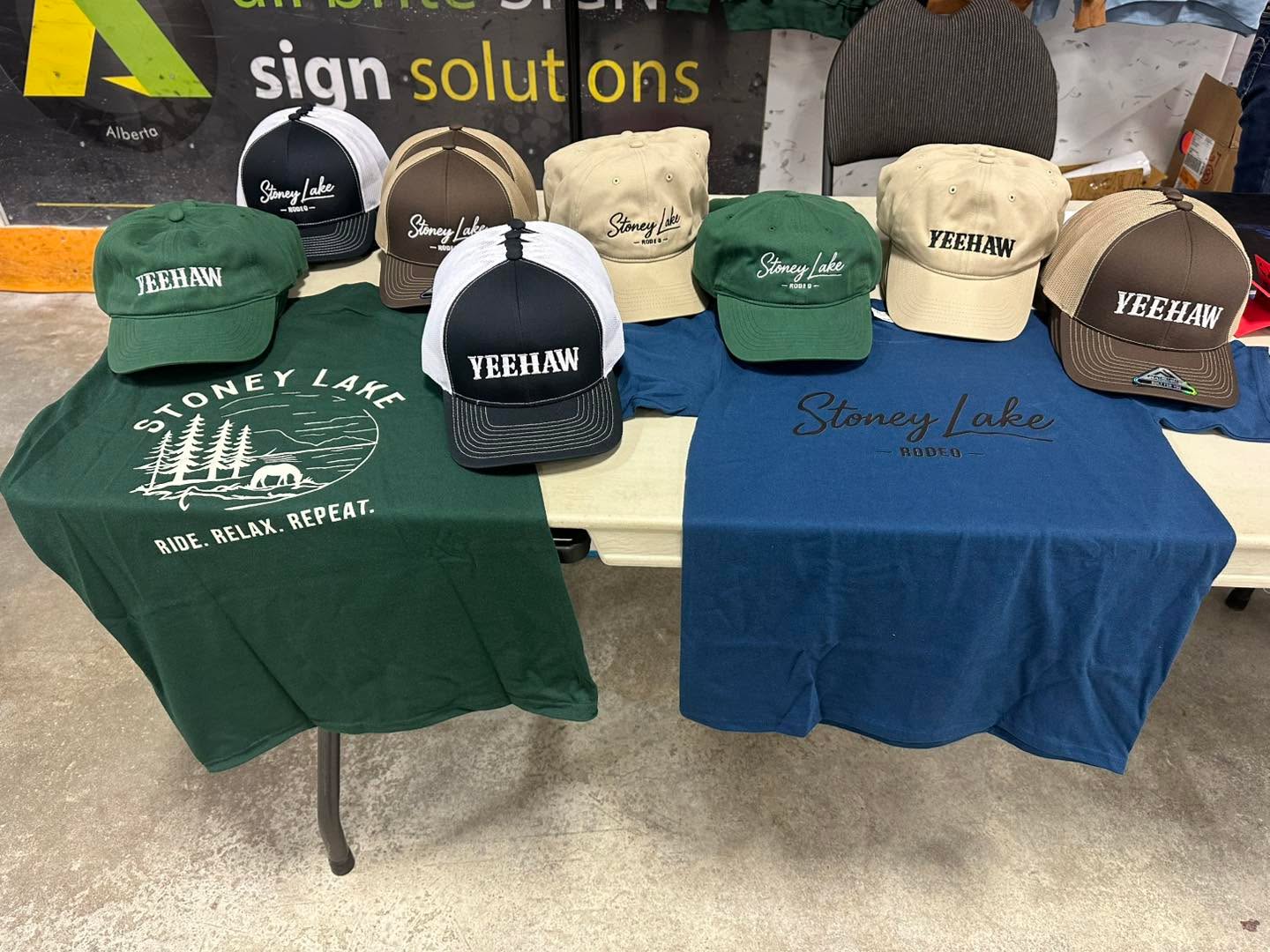 🇨🇦 Happy Canada Day! 🇨🇦
If you’re in Elk Point today, be sure to stop by our table at the Ag Ross Arena 👋
🎟️ Grab your Stoney Lake Rodeo raffle tickets
🧢 Pick up one of our brand-new hats
💬 Chat with our volunteers and learn more about this year’s rodeo!
Then, when you head out to the Stoney Lake Rodeo, don’t forget to stop by the merchandise booth where you’ll find our NEW rodeo t-shirts and hoodies available for purchase! 🤠
We can’t wait to see you today! ❤️🤍
#StoneyLakeRodeo #CanadaDay #ElkPoint #SupportLocalRodeo #RodeoSeason #SeeYouThere
