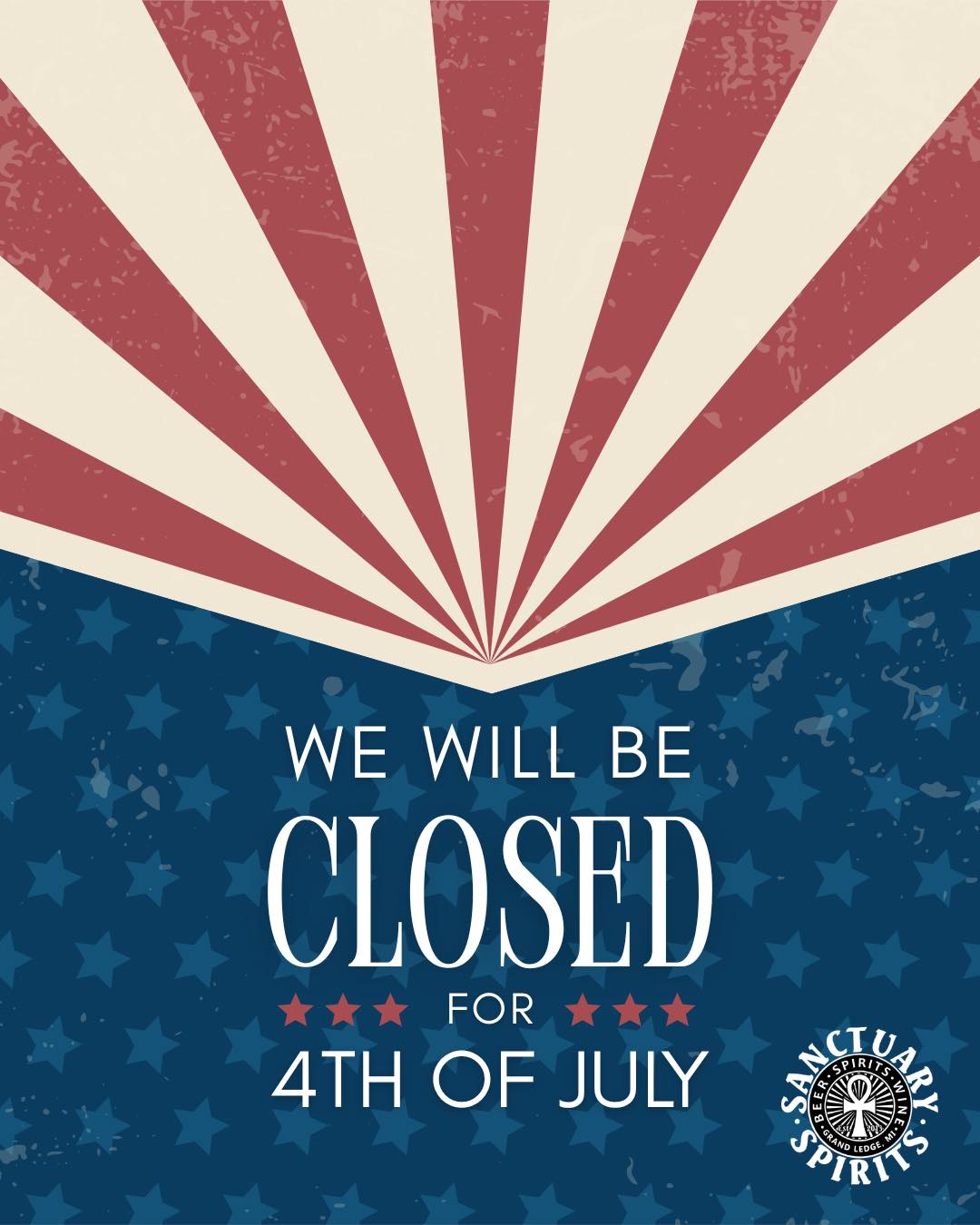 🎆Have a safe and happy Fourth of July! 🇺🇸
Sanctuary Spirits will be closed to celebrate America’s 250th birthday.
Open Sunday 12-6.
#america250 #fourthofjuly #sanctuaryspirits