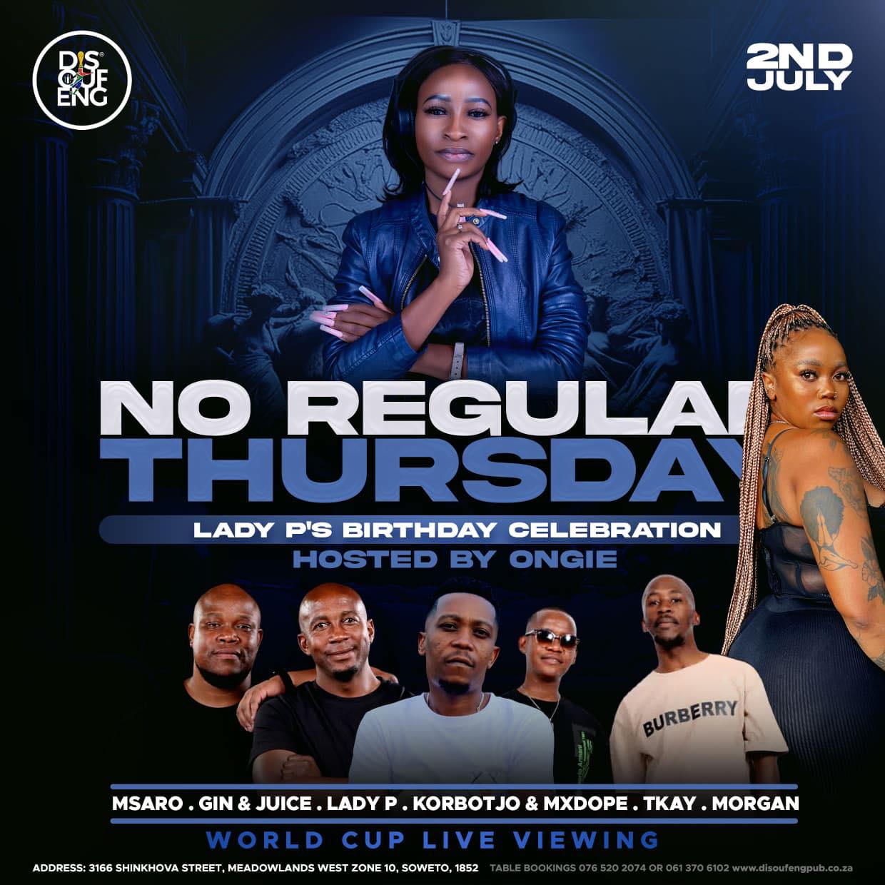The vibes never miss. ๐ถ๐ฅ
Celebrate with us this Thursday for Lady Pโs Birthday Celebration and enjoy the World Cup live screening.
๐Disoufeng Pub, Meadowlands