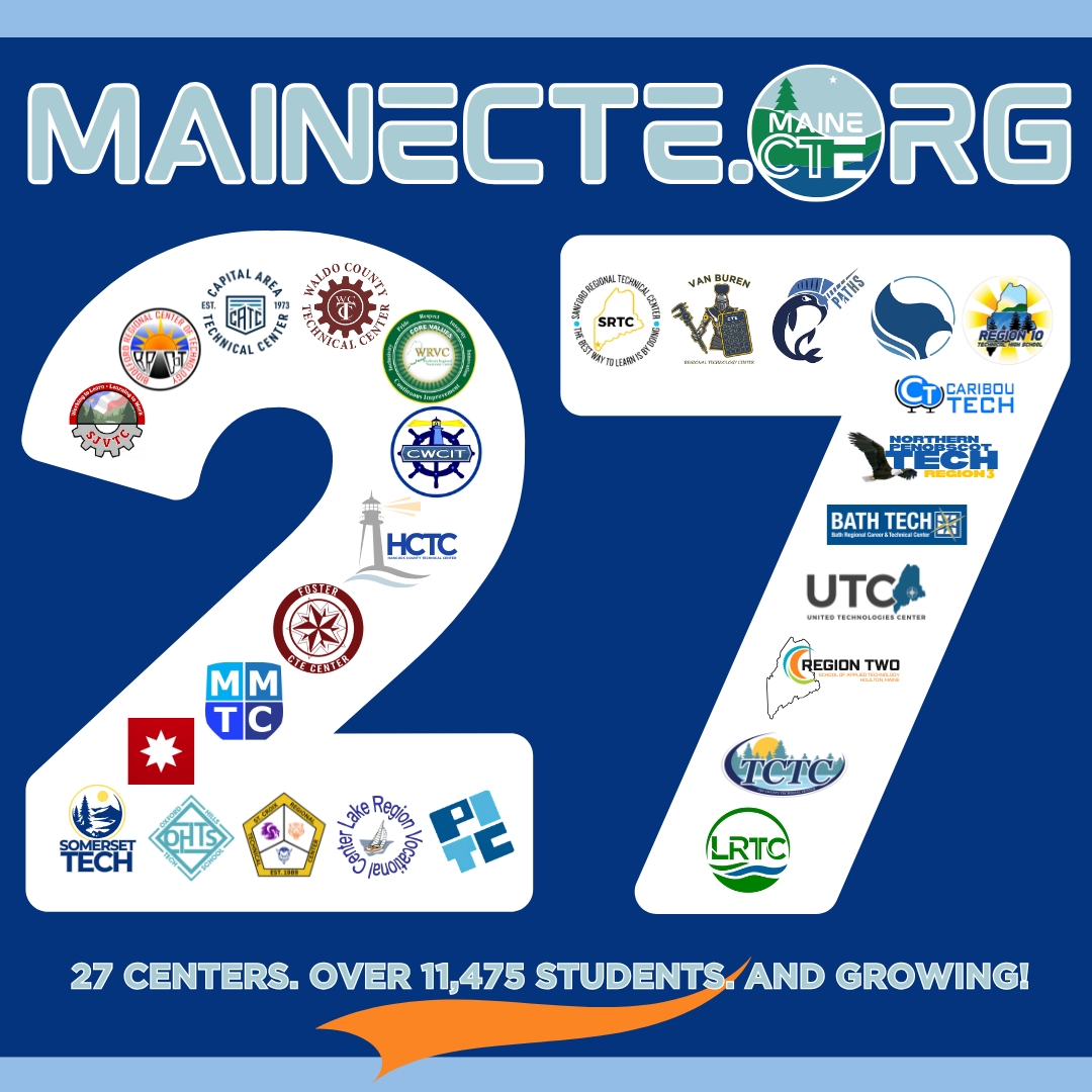 11,475 high school age students are enrolled in MaineCTE 🚀
Identify interests. Build up hands-on experience. With Pro Mentors. Earn college credit and industry certifications. CTE education in high school = Real.
🌟 Visit mainecte.org to find local center and explore your the future building opportunities you have in high school.
High School & Maine CTE 🚀
#FutureBuilding #MaineCTE #MaineEducation #StrongerTogether 👊
