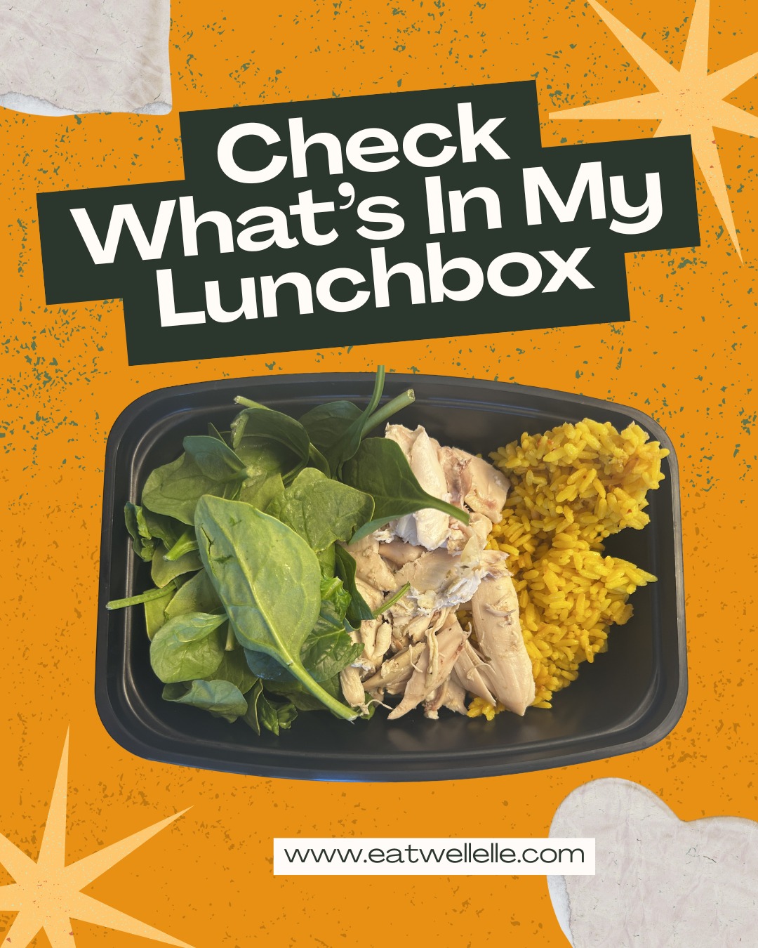 Today's lunch: leftover chicken, spinach, and yellow rice. Simple, balanced, and no extra effort required — sometimes the best meals are just yesterday's dinner.
#MealPrep #LunchboxIdeas #RegisteredDietitian #BalancedMeals #EatWellElle #RochesterNY #NoWasteEating