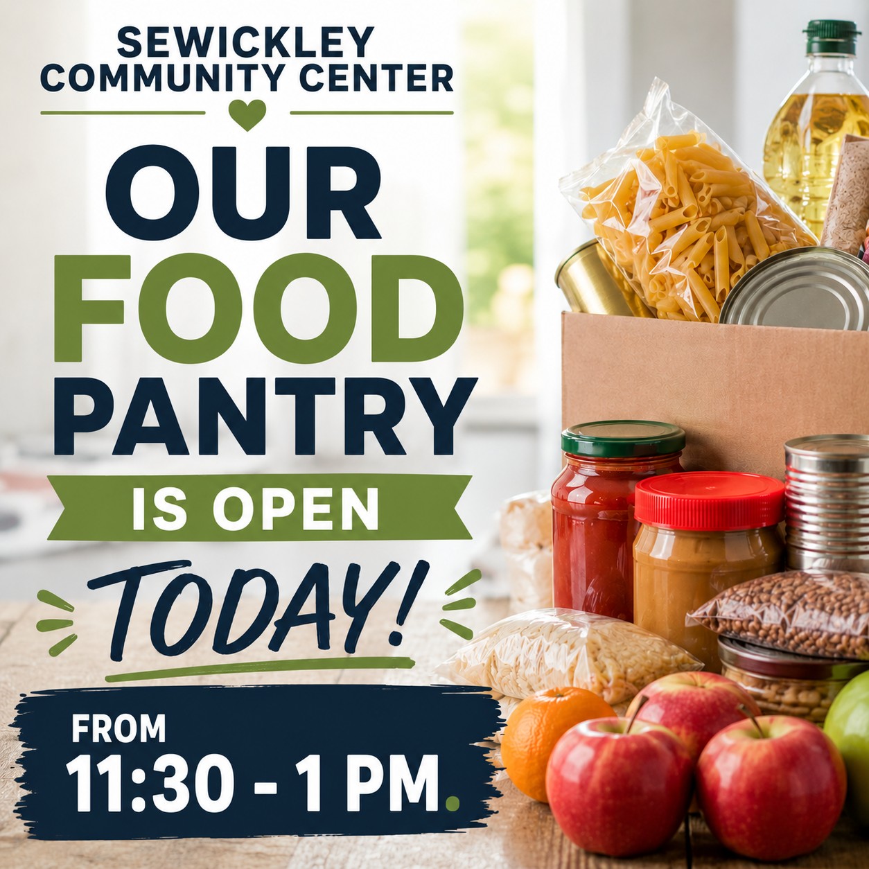 Don't forget, we are open today!