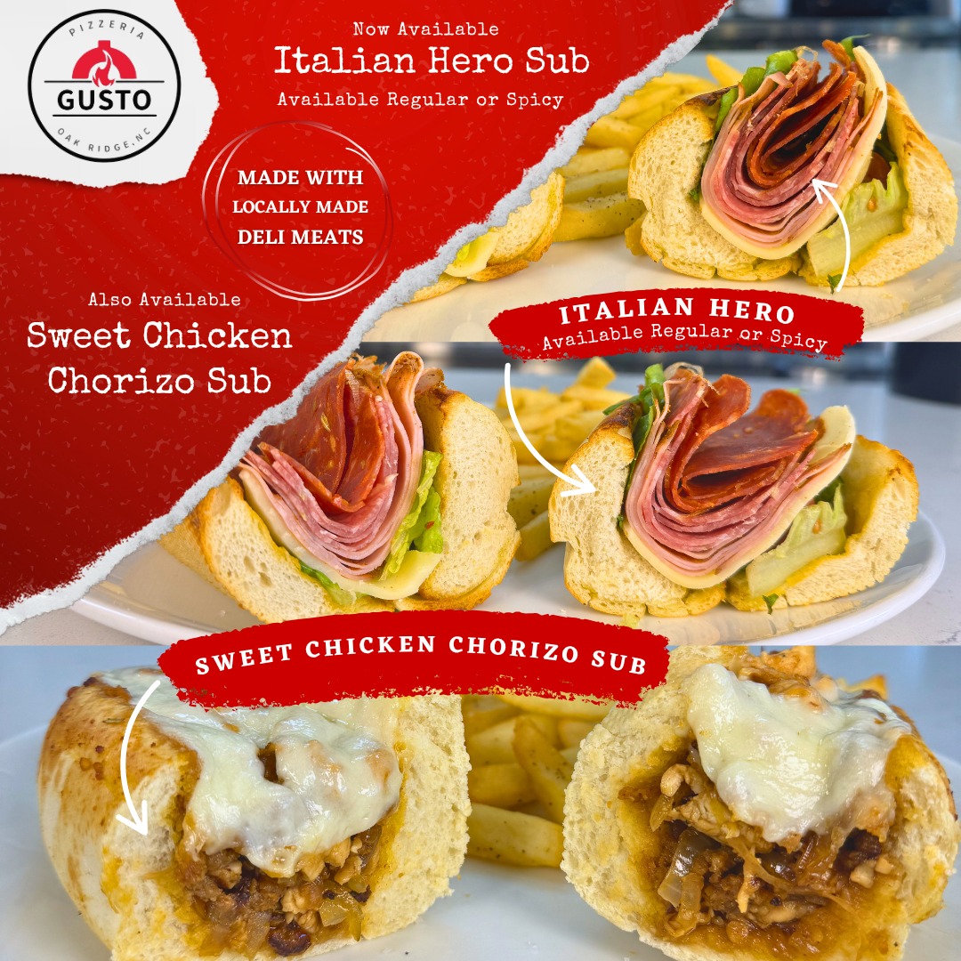 Introducing the new Italian Hero and Sweet Chicken Chorizo Sub! Try the delicious flavors today! #flavor #italianrestaurant #pizzeria #italianfood #foodie #italiansub