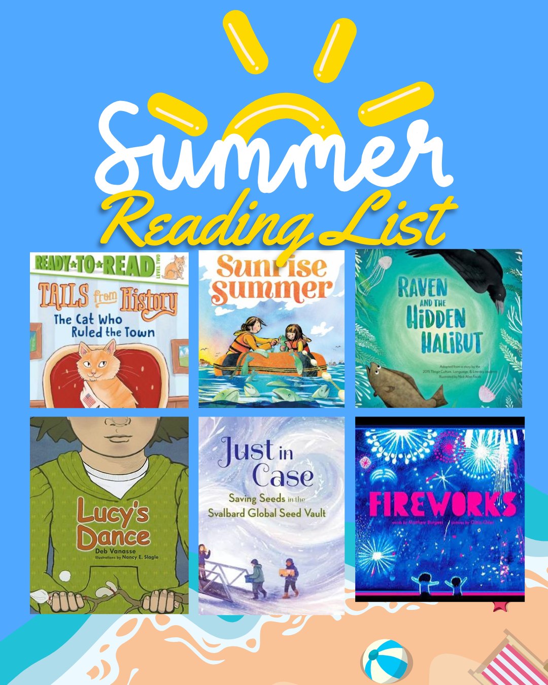 Here are a few of our favorite books to enjoy this summer! Every story is an opportunity to learn something new.
Do you have a favorite children's book that belongs on a summer reading list? We'd love to hear your recommendations in the comments! 💙
Summer reading list
The Cat Who Ruled the Town: https://www.youtube.com/watch?v=cU61Rzbqg_M
Sunrise Summer: https://www.youtube.com/watch?v=mmdMoVbzQig
Raven and the Hidden Halibut: https://www.youtube.com/watch?v=4bucznM2_30
Lucy's Dance: https://www.youtube.com/watch?v=ApMf9mNh1TY
Just in Case: https://www.youtube.com/watch?v=vMvND_0yJmc
Fireworks: https://www.youtube.com/watch?v=f5IIvWUnHg4
#SummerReading #ChildrensBooks #SpeechTherapy #LanguageDevelopment #ReadTogether #SpeechLanguagePathologist #SLP #Literacy #SummerLearning #TeleTalkTherapy