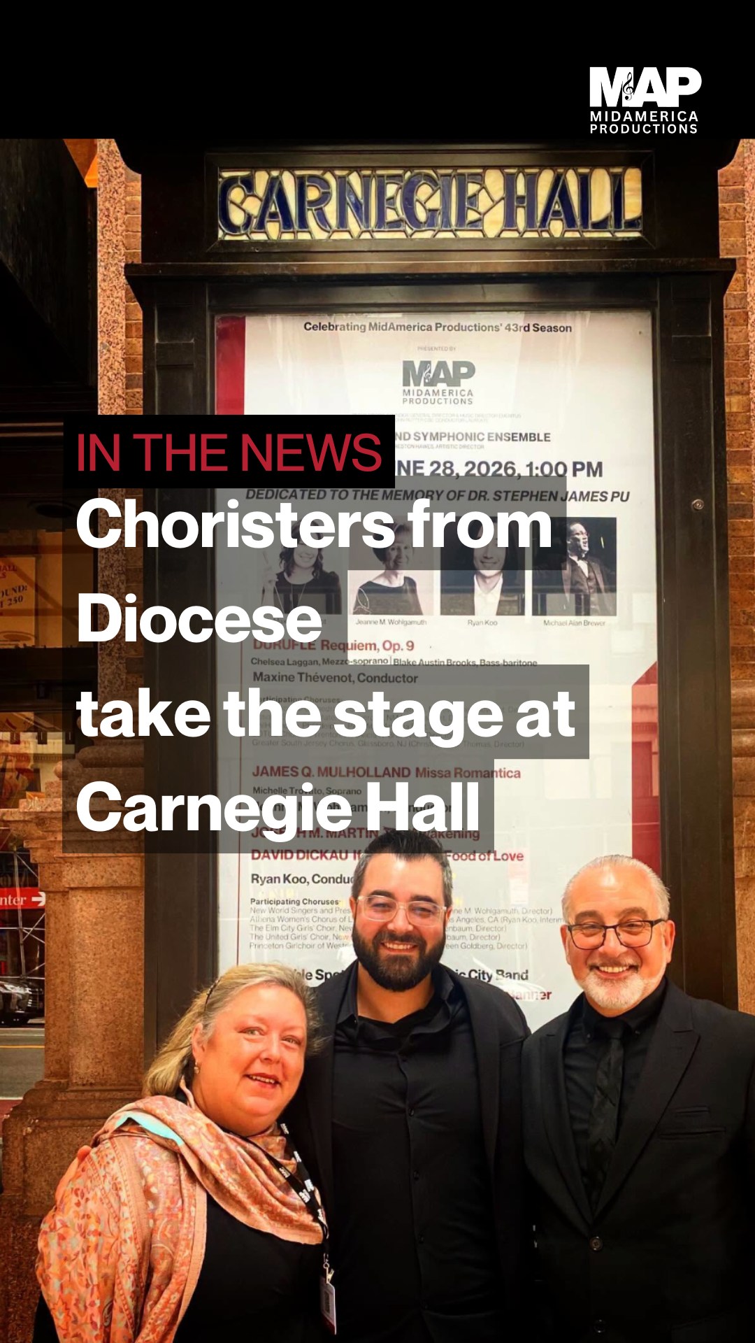 ✨ Congratulations to The LOTUS Chorale and the participating ensembles featured in The Monitor for their memorable performance of Maurice Duruflé's Requiem at Carnegie Hall with the New England Symphonic Ensemble, under the direction of Maxine Thévenot. The article celebrates the dedication, preparation, and unforgettable experience of performing this masterpiece on one of the world's most iconic stages. 🎶
📖 Read more: https://trentonmonitor.com/2026/06/30/monitor-contributor-honored-to-be-part-of-chorus-on-carnegie-stage/
A special thank you to The Monitor for sharing the story and recognizing these outstanding musicians. 🎶
#CarnegieHall #OntheMAP2026 #DurufleRequiem