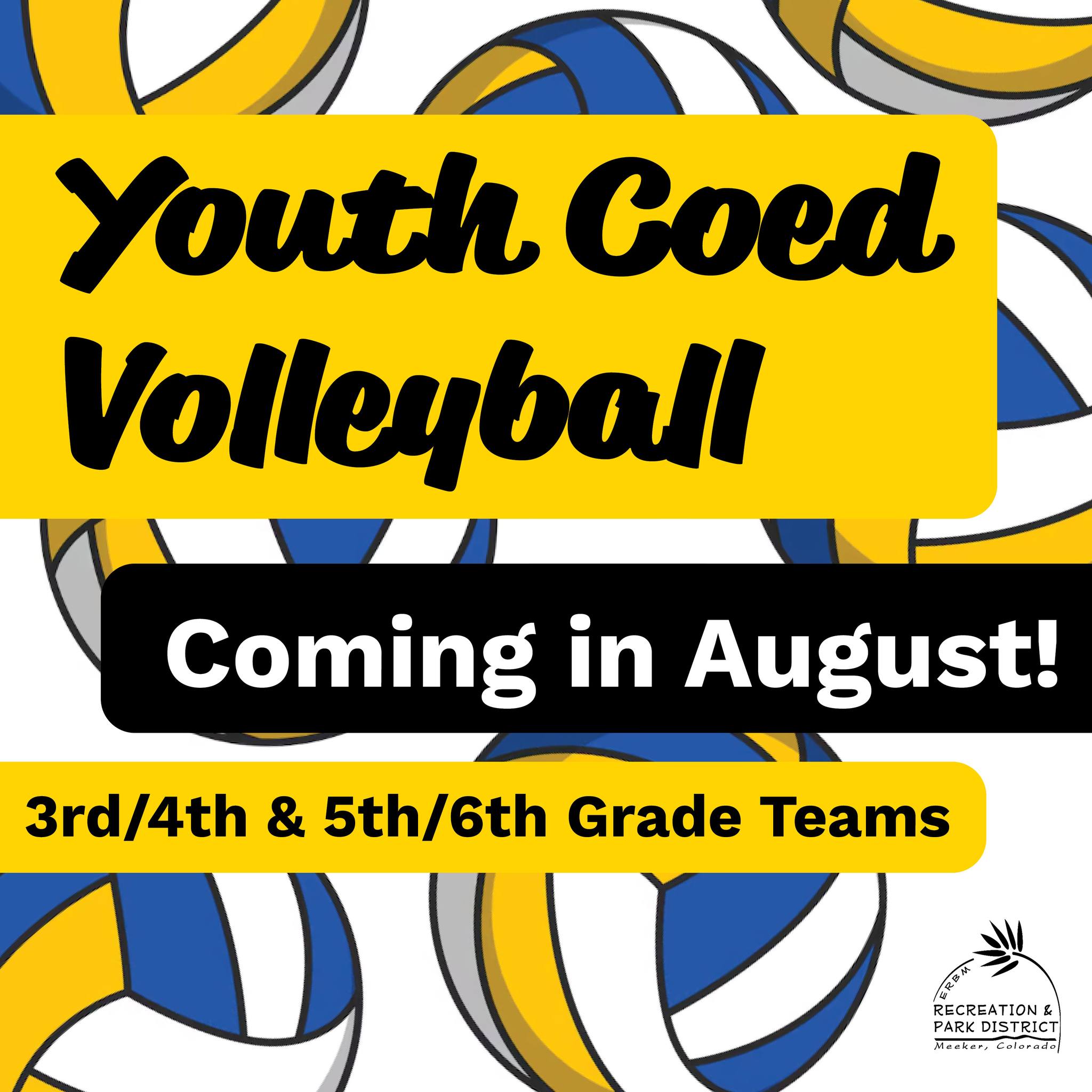🏐Volleyball starts up in August! We need SIX more kids for the 5th-6th grade team and ONE more for the 3rd-4th grade team. 🏐
Register at erbmrec.com/volleyball