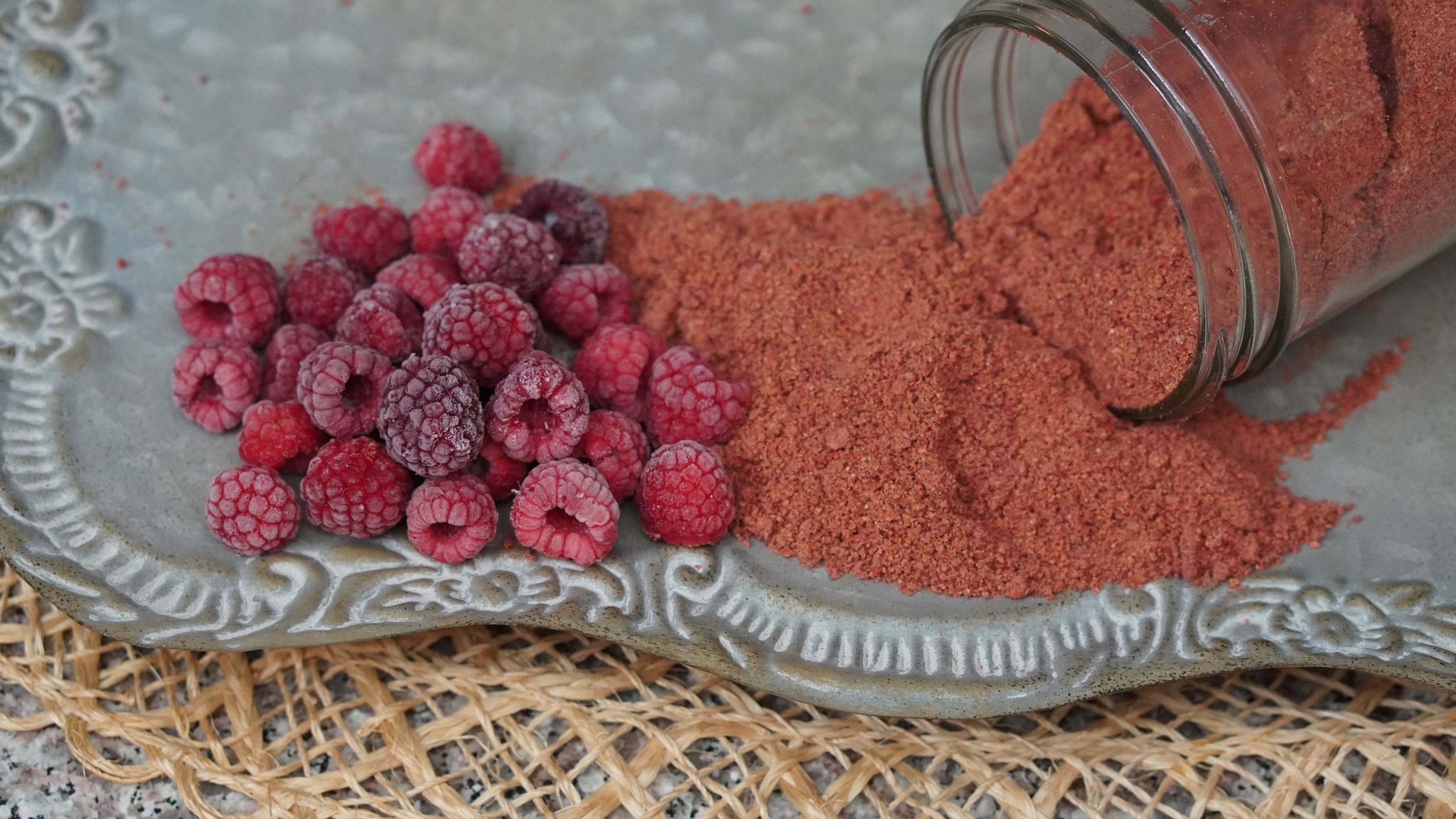 Raspberry Powder
The simplest product to create from the discarded raspberry remnants after making raspberry jelly, raspberry syrup, or raspberry lemonade is to dehydrate the raspberry pulp and convert it into raspberry powder.
Wisdom Preserved Website https://wisdompreserved.life/raspberry-powder