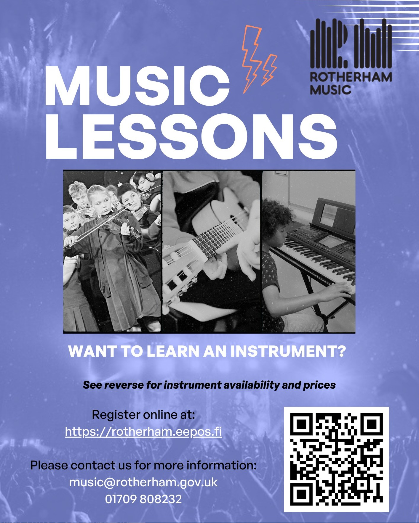 The School year is almost over, but it's not too early to think about trying something new when you go back! 🎶
We will be accepting in school music lesson applications for the 2026-27 school year over the Summer break 🎹🌟
See the images above for our full range of available instruments.
Interested? Apply below:
https://rotherham.eepos.fi
Or contact us for more information:
music@rotherham.gov.uk
01709808232
#MusicLearning #rotherhamlovesmusic #fyp #rotherham #musiceducation #schools #youngpeople #music #creativity #Singing #Musicians #RotherhamIsWonderful #creative #musicians #MusicEducationMatters #musiceducators #musiclessons #musiclesson #musicschool #rotherhammusic #thingstodo #piano #Summer #applications