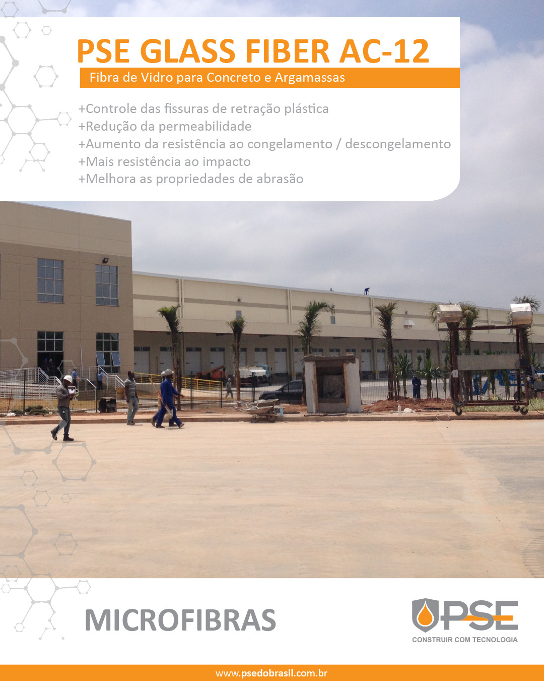 💪🏼 Melhore a resistência do seu concreto com as fibras de vidro da PSE GLASS FIBER AC-12...
A PSE GLASS FIBER AC-12 é uma fibra de vidro para concreto, especialmente desenvolvida para o controle da retração plástica do concreto, ação que evita as microfissuras em estruturas de concreto.
👉 Quer saber mais sobre a nossa microfibra, acesse:
https://www.psedobrasil.com.br/fibra-de-vidro-pse-glass-fiber-ac-12
👉 Entre em contato com nossa Equipe Técnica / Comercial 📞19 4141-8344 - ✉️ contato@psedobrasil.com.br
#fibra #concreto #obras #construcao #engenharia