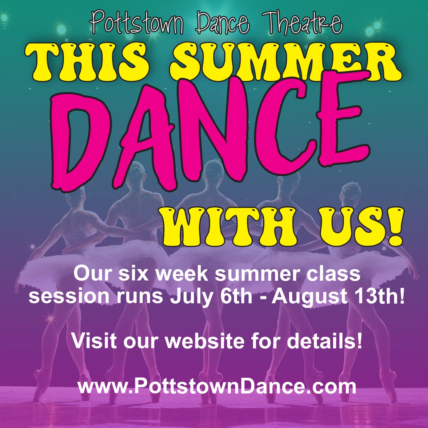 Our 6 week summer class session starts TONIGHT!
Keep those skills fresh, or try something new! Our 6 week session runs through August 13th 🩰🎶✨🎉
#pottstowndancetheatre #ipickpottstown #danceclasses #danceclassesforkids #summerdanceclass