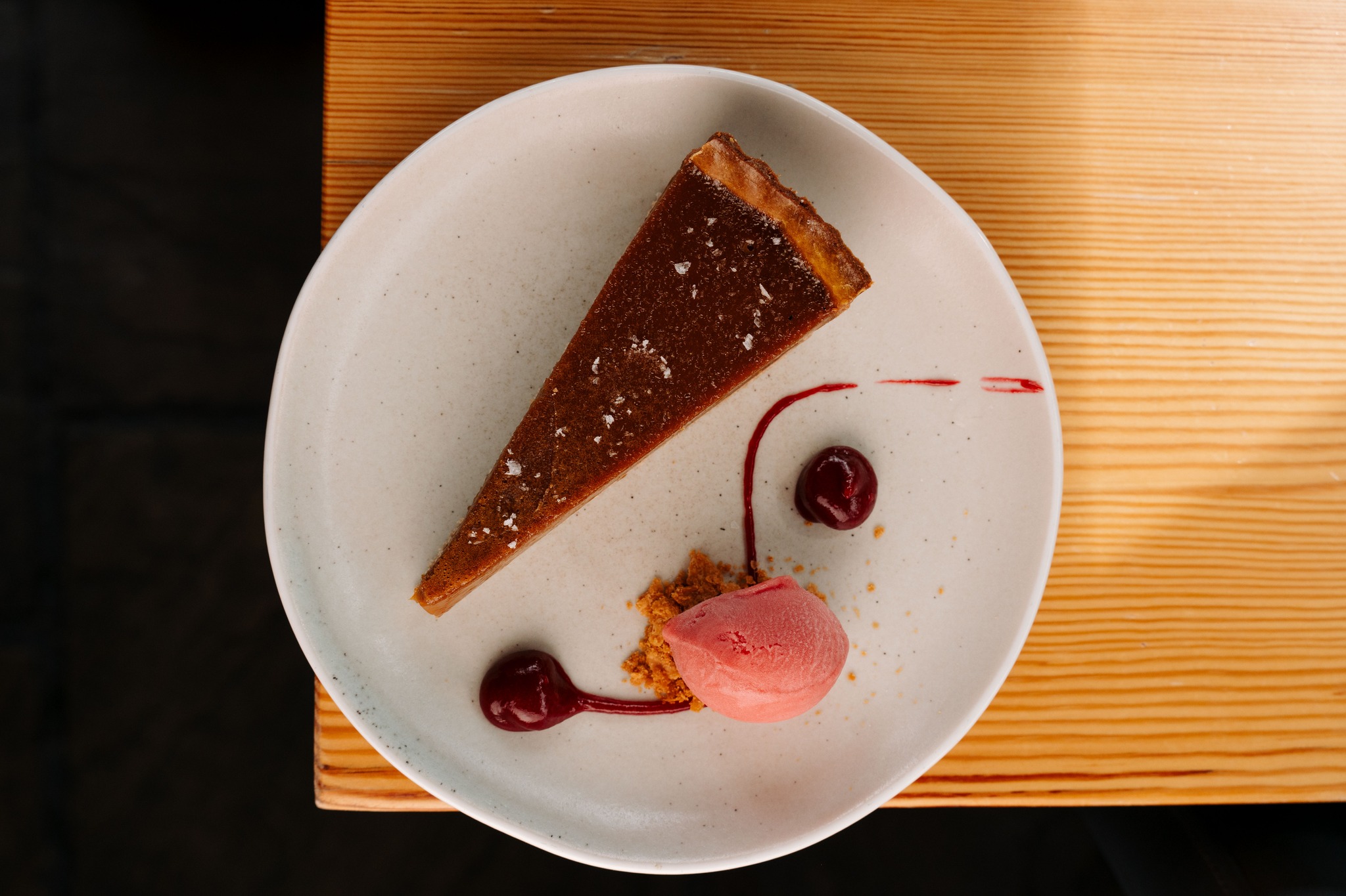 Gypsy Tart�Raspberry jelly & raspberry sorbet
A true Kentish classic, reimagined.
A sweet finish that's hard to resist.
#thedogatwingham #top50gastropubs #summermenu