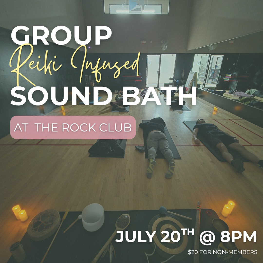 Take a deep breath... this is your invitation to pause. ✨
If you've been feeling overwhelmed, stretched thin, or simply in need of a moment to reset, we'd love to welcome you to our Reiki Infused Sound Bath.
📍 @therockclub
🗓️ July 20
🕗 8:00 PM
Jessica @abouldervision and I will guide you through an evening of soothing sound frequencies and Reiki energy designed to help you relax, release, and reconnect with yourself.
Come as you are, and leave feeling more grounded, centered, and restored. 🤍
#SoundHealing #Reiki #SoundBath #NervousSystemHealing #SelfCare #HolisticHealing #EnergyWork #HealWithGina