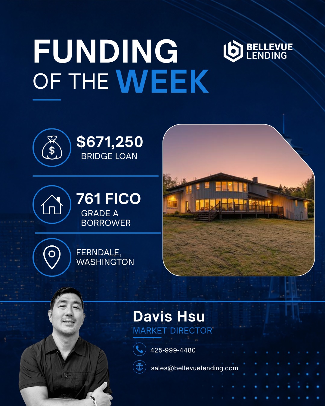 Another week, another round of deals getting done 💪
Swipe to see this week's Funding of the Week plus this week's Closing of the Week. Two more wins in the books — this is what momentum looks like.
Follow along every week to see who's funding, who's closing, and who's making moves.
#FundingOfTheWeek #ClosingOfTheWeek #PNWRealEstate #WeeklyWins #BellevueLending