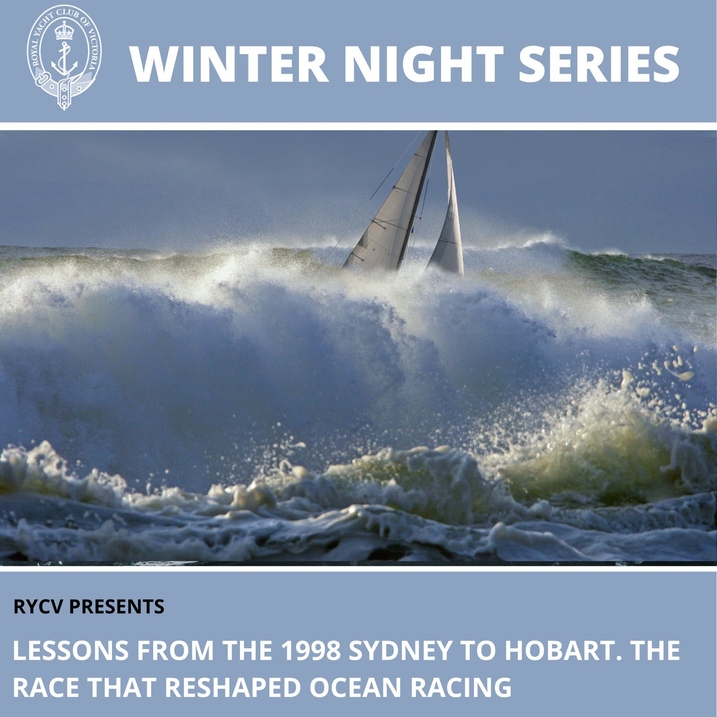 Join us Wednesday 15th July 6pm for a 6.30pm start. When Gavin Gourley & James Permezel recount what it was like before 1998, the impact of that infamous race, and how safety standards have changed since. BOOK NOW FOR DINNER. WWW.RYCV.COM.AU