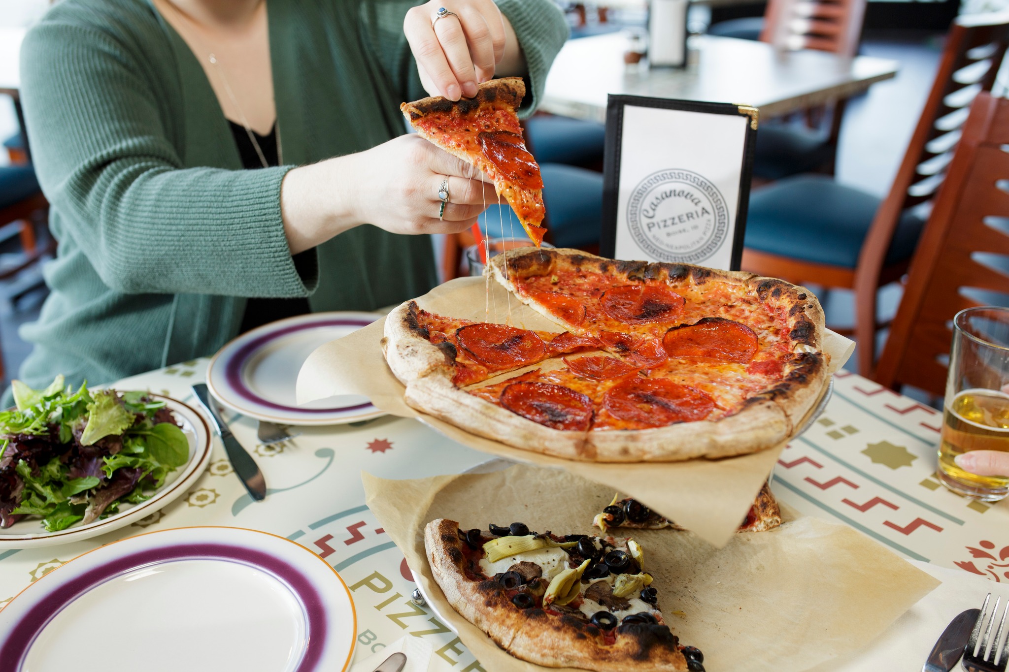 More summer, more pizza!
Starting July 13th, we’re extending our evening hours so you have a little more time to stop by for your Casanova favorites.
We’ll be open Monday–Thursday until 8:30 PM and Friday–Saturday until 10:00 PM.