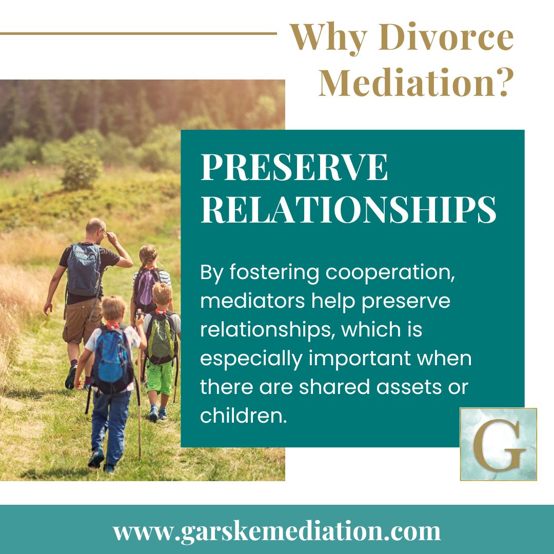 Mediation won't erase the pain of divorce, but it can help you leave the process with your dignity intact and a relationship you can still work with — because for many families, that relationship doesn't end at the divorce. It just changes shape. 💛
Considering mediation? Let's talk about how it can help your family move forward with less conflict and more connection.
Visit www.garskemediation.com to schedule a consultation.
-
#divorcesupport #separation
#yournextchapterstartsnow #garskedivorcemediation
#divorceresources #coloradodivorce