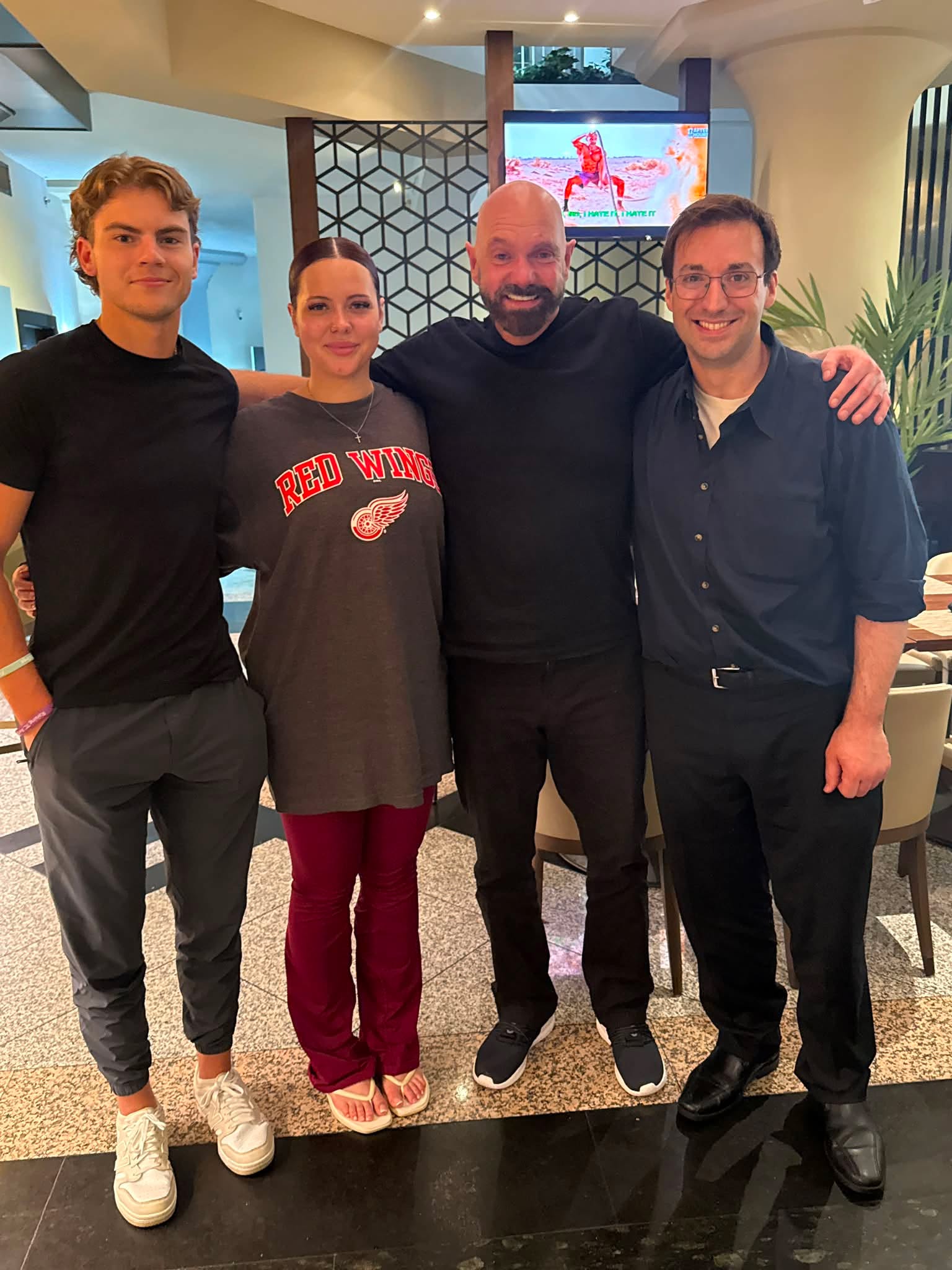 Halfway through this road trip. Great to spend time with my daughter and theGregory Papasresident of my company Ashley, Joey, our Head Videographer, and great friend Gregory Pappas
