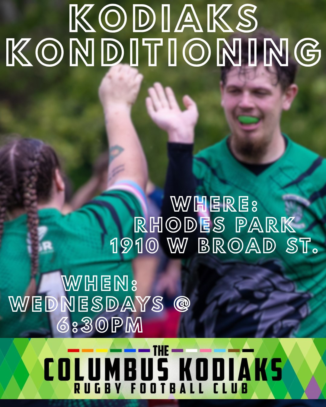 ✅ All fitness levels welcome
✅ No rugby experience required
✅ Great workouts, great teammates, great culture
Come train with the Kodiaks every Wednesday at 6:30pm
#ColumbusKodiaks #JoinThePack #RugbyUnion #ColumbusOH #OffSeasonConditioning #RugbyLife