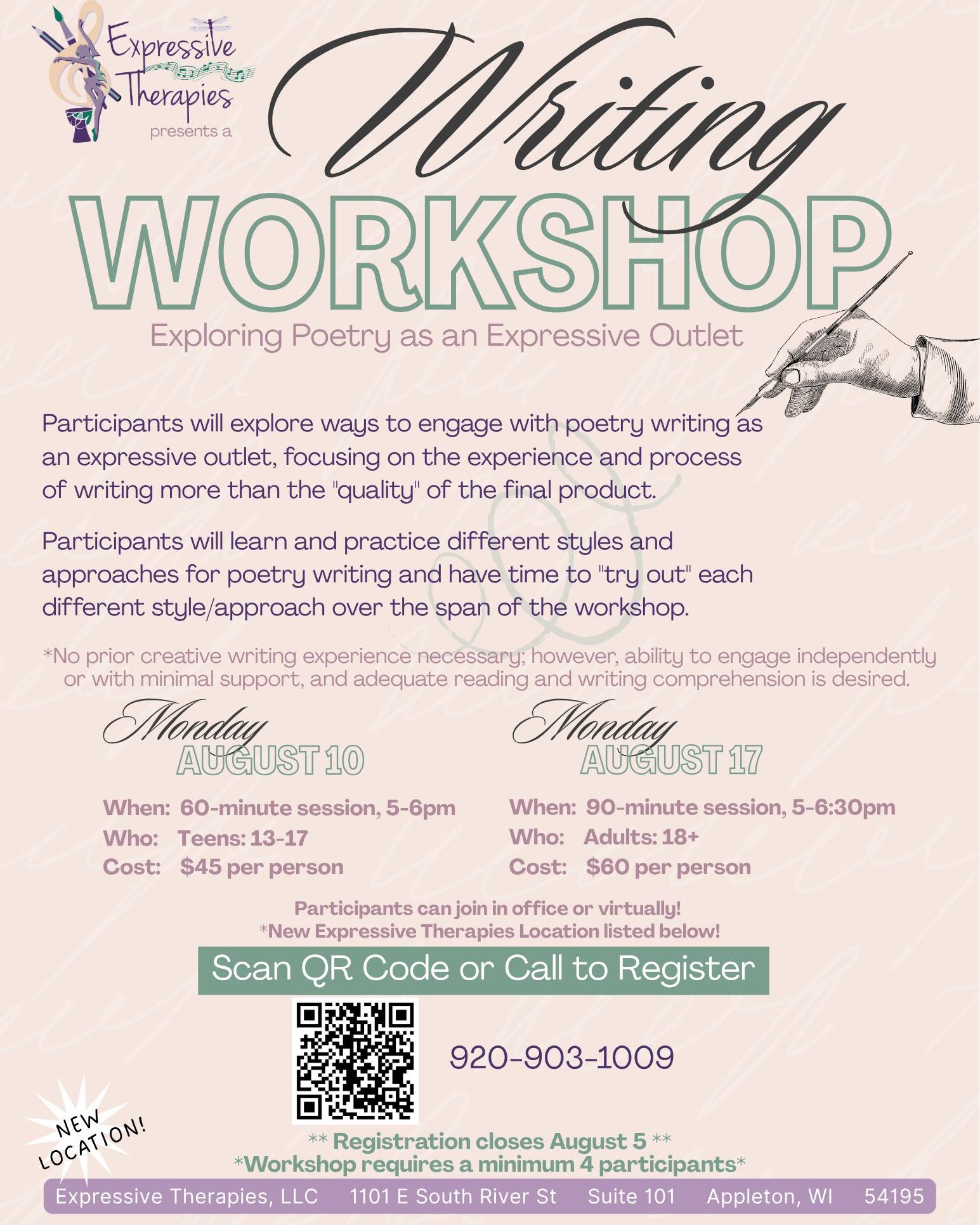 This August we are offering workshops of varying interests and skill sets! No previous experience is required and all are welcome to register. Deadline for registration is Wednesday, August 5th.
Writing Workshop:
Monday, August 10th (Teens 13-17)
Monday, August 17th (Adults 18+)
Adapting your Keyboard:
Thursday, August 13th and 20th (parent/caregiver + child)
Co-Regulation:
Wednesday, August 12th and 19th (parent/caregiver + child)
Papermaking:
Monday, August 10th, 17th, and 24th (children 10+ with minimal support needed)