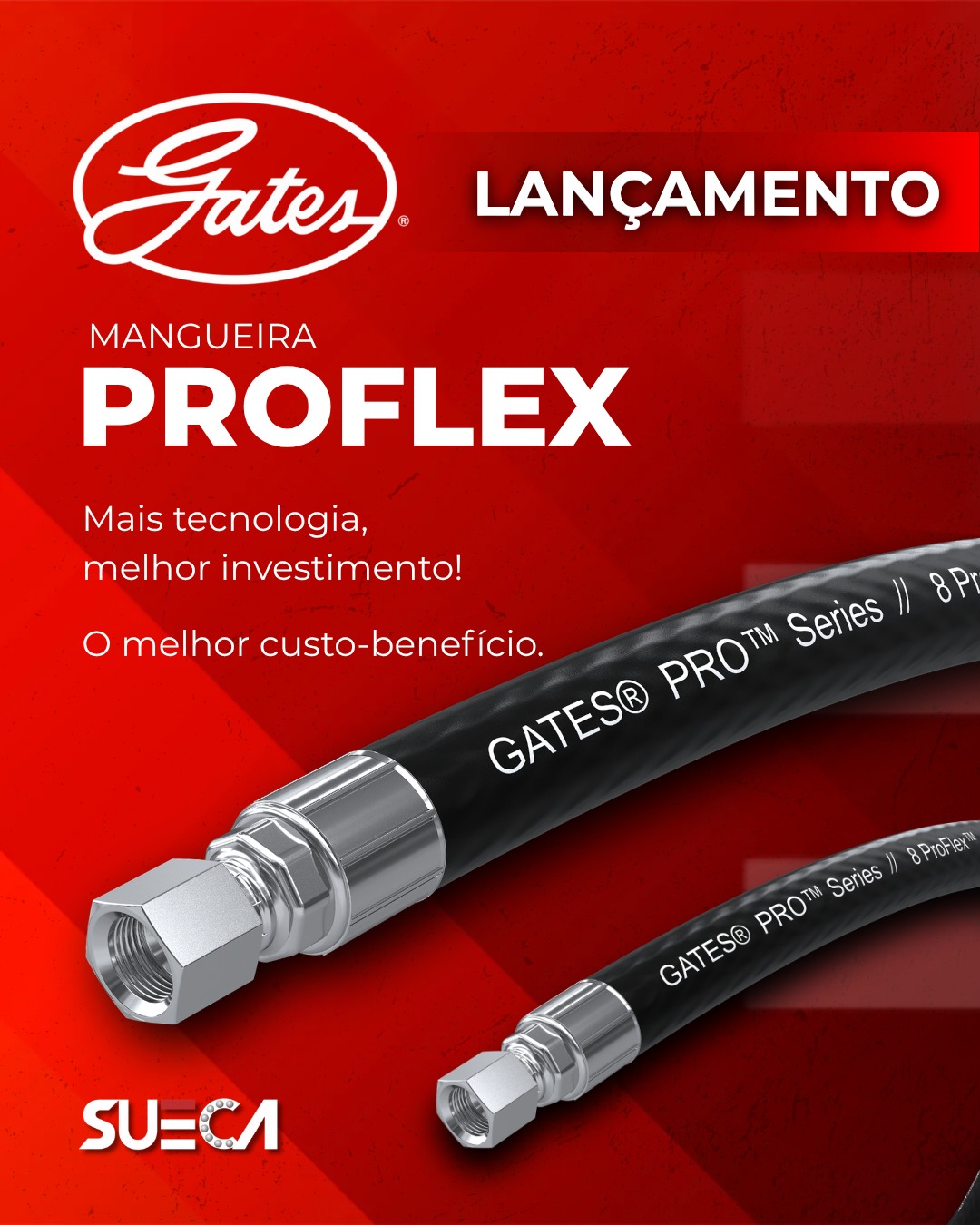 Mais leve, mais flexível e pronta para ir além.
A linha ProFlex da Gates chega como a solução completa para quem precisa de desempenho, versatilidade e segurança em qualquer aplicação.
Com reforço em trama de aço de alta resistência, certificação anti-chama MSHA e compatibilidade com diversas normas, é a mangueira que se adapta ao seu desafio, sem complicar.
Da indústria ao campo, a ProFlex entrega performance que valoriza o seu equipamento e mantém sua operação em movimento.
#SuecaRolamentos #Gates #ProFlex #mangueirahidráulica #Indústria #Agro #Performance