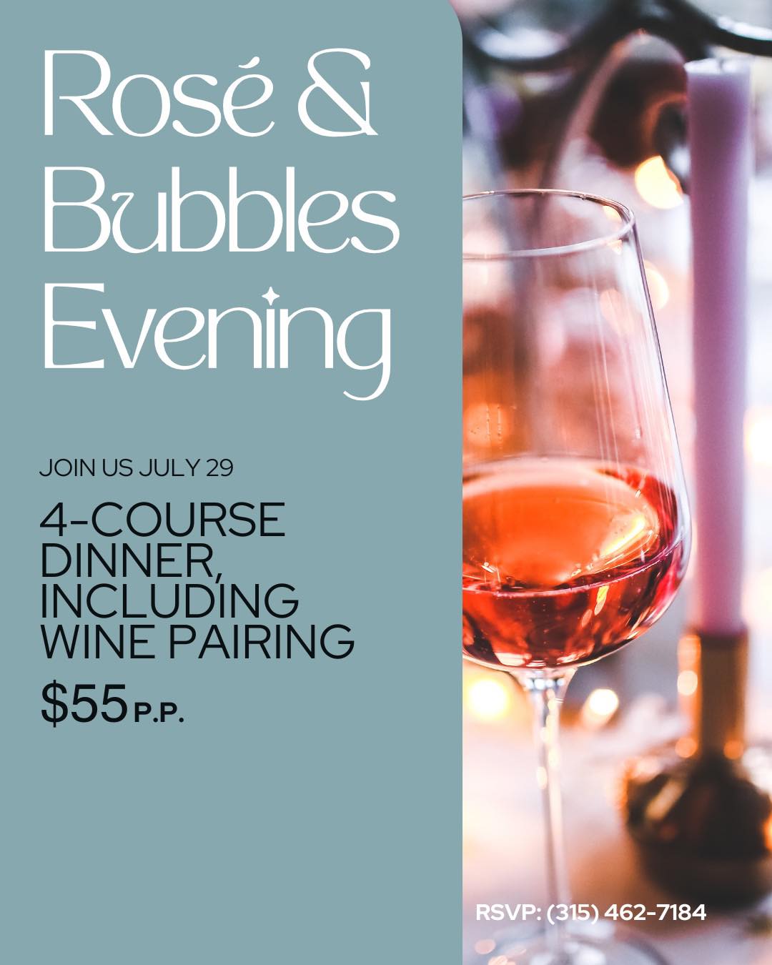 ✨ Rosé & Bubbles Evening at Warfield's ✨
Imagine arriving at our beautiful English garden, settling in with a chilled glass of rosé, and enjoying a delicious evening with the people you love.⛲️
On Wednesday, July 29, escape the hustle and bustle and unwind with a relaxed summer evening featuring a beautifully crafted four-course menu, with each course perfectly paired with a rosé, sparkling wine, or Prosecco.🥂
🎀 Want to embrace the theme? We'd love to see you in white or pink – whether that's head-to-toe or simply a fun accessory. 🩷🤍Completely optional, of course, so if pink and white aren't your style, come just as you are!
Reserve your table today and join us for the perfect summer evening at Warfield's.
🌎 https://www.warfields.com/rose-bubbles-evening