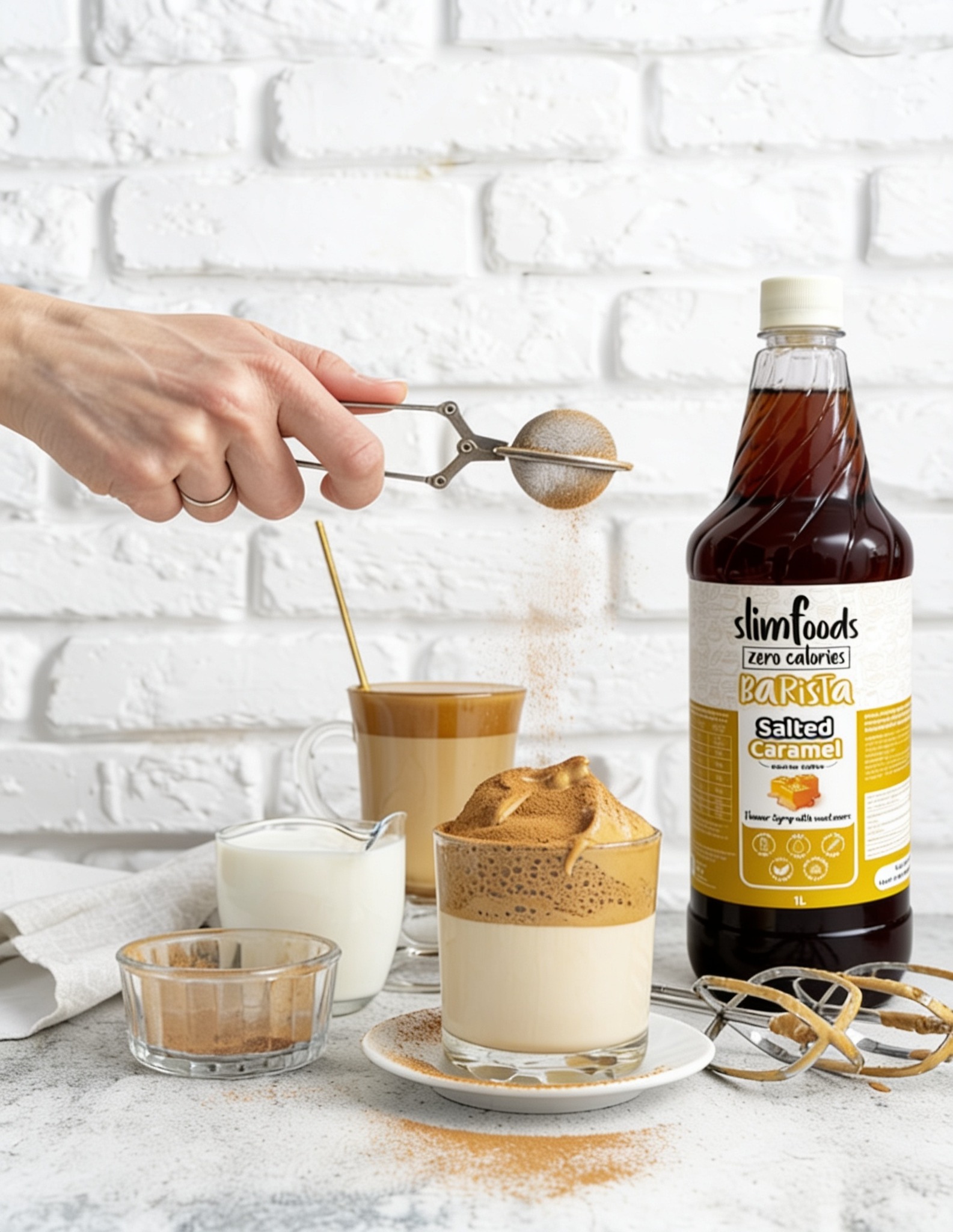 Sweeten every sip with Slim Foods Salted Caramel Barista Sauce, rich caramel flavor, without the guilt. ☕✨
#slimfoodsonline #syrups #sauces