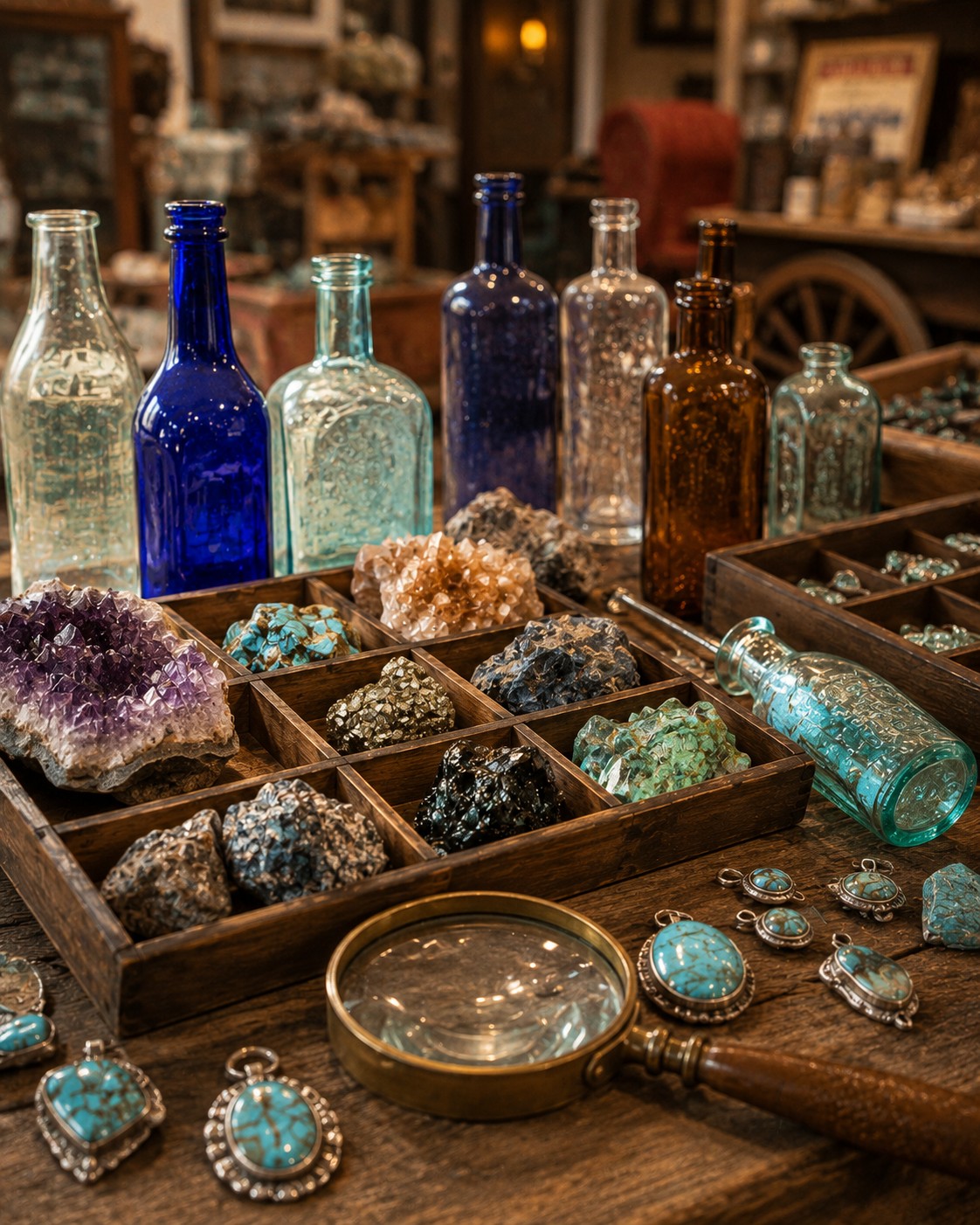 💎 Discover treasures above ground after exploring the treasures below.
The 4th Annual Tonopah Rock & Bottle Show returns July 17–18 at the Tonopah Convention Center, bringing together collectors, artisans, jewelers, rockhounds, and antique enthusiasts from across the West. Browse unique gems, minerals, fossils, vintage bottles, handcrafted jewelry, live demonstrations, and more.
Make it a weekend getaway by staying at the historic Mizpah Hotel. Spend the day discovering Tonopah's rich mining heritage, then unwind with dinner in the Jack Dempsey Room and a comfortable night's stay in one of Nevada's most iconic hotels.
✨ History, adventure, and hidden treasures—all in one unforgettable weekend.
📅 July 17–18, 2026
🛏️ Book your stay today at the Mizpah Hotel.
#MizpahHotel #TonopahNevada #RockAndBottleShow #TravelNevada #NevadaRoadTrip