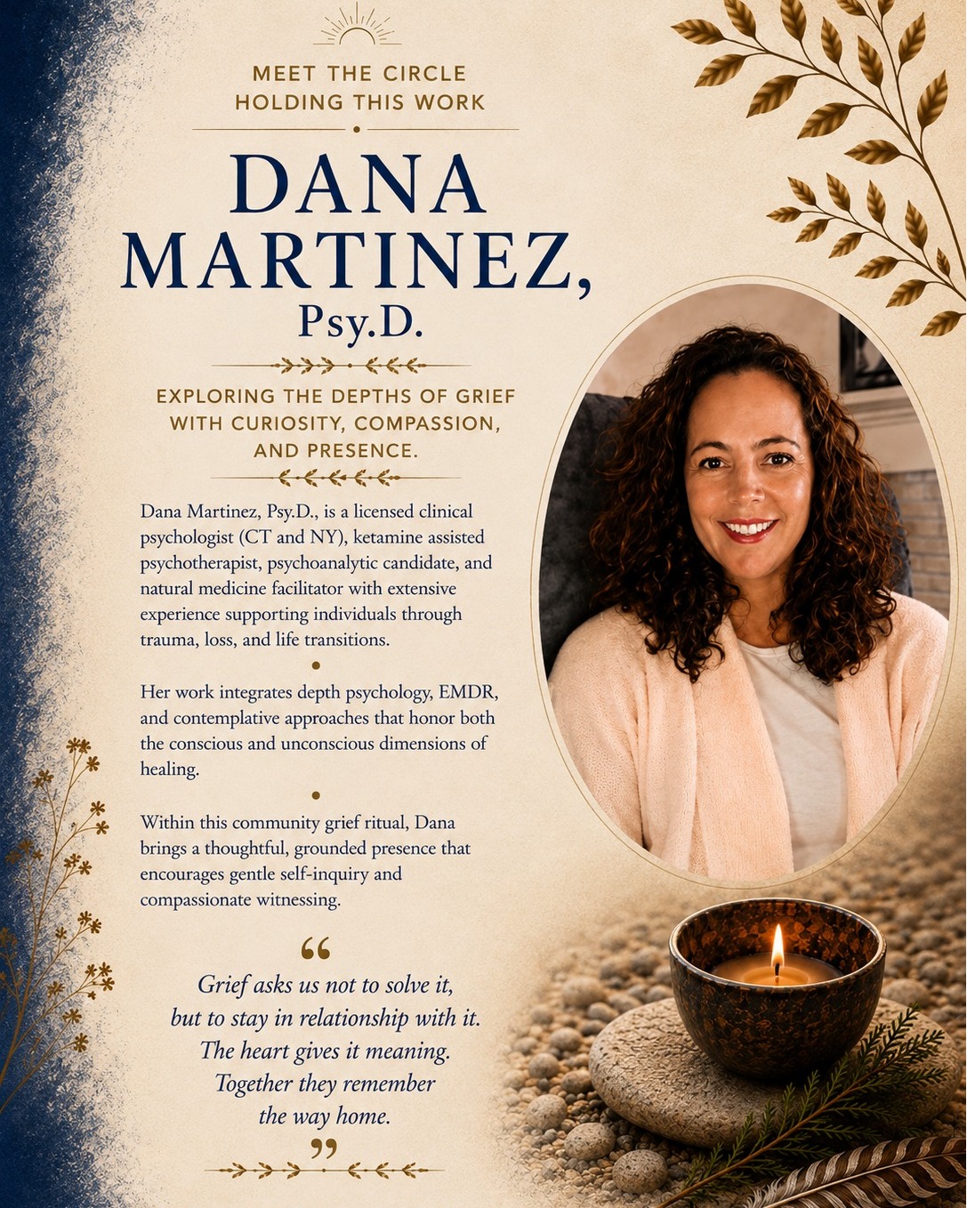 Healing happens in relationship with ourselves, with one another, and with those who are willing to walk beside us. We are deeply honored to introduce the circle of facilitators holding our immersive Grief Ritual Weekend, September 11-13 at our studio in Sandy Hook.
Each facilitator brings a unique path of wisdom and practice, yet we share one intention: to create a compassionate, grounded space where grief can be witnessed, expressed, and gently transformed. We look forward to walking this sacred journey with you.
More information and tickets to register in bio above ⬆🌸🔝☝🙏
#GriefRitual #CommunityHealing #TraumaInformedCare #SacredGrief #sandyhookct #newtownct
