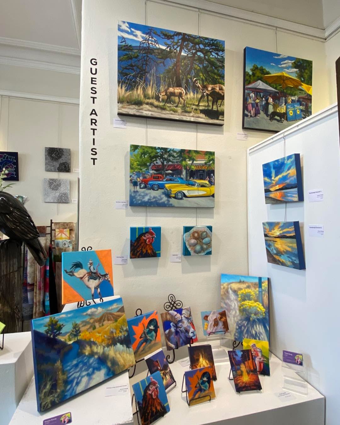 Don’t miss the gorgeously colourful paintings of Insun Kang, our July feature artist! Visit us Tuesday to Saturday 10-4pm at the corner of 1st and Seymour.
#kamloopsarts #bcartist #bcartisans #kamloopsartisan #kamloopsnow #kamloopslocal #kamloopsartist #KAMART #kamloopsbc
#ExploreKamloops #KamloopsBC #SupportLocalKamloops