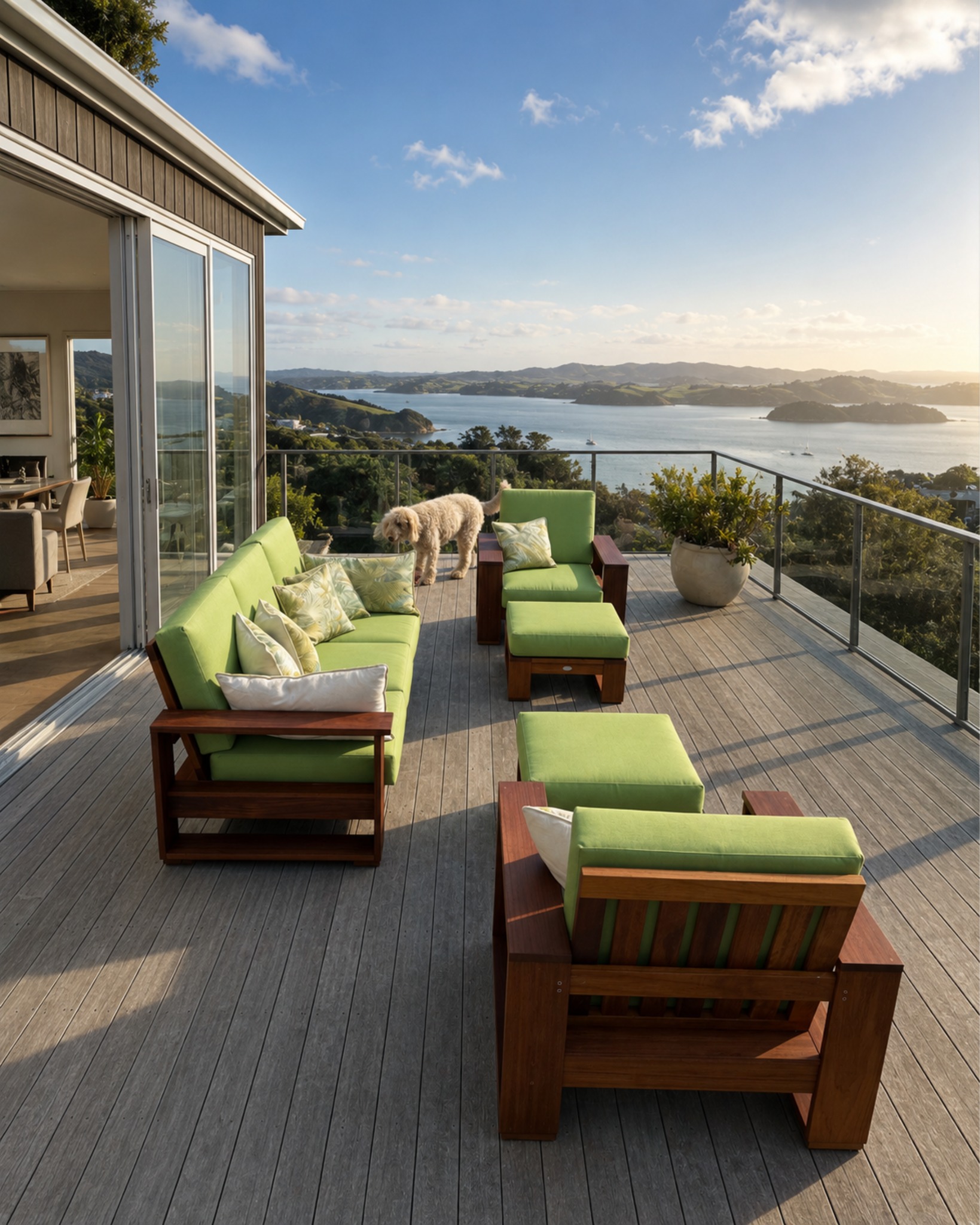 This is what outdoor living is really about.
A comfortable place to sit, a view you never tire of, and an arm wide enough for a cup of tea or a G&T at the end of the day.
The best outdoor spaces take thought to create, but once they’re there, they become part of family life for years.
Proudly Designed & Handcrafted in New Zealand Since 1984.
Explore more on our WEBSITE, link in bio!