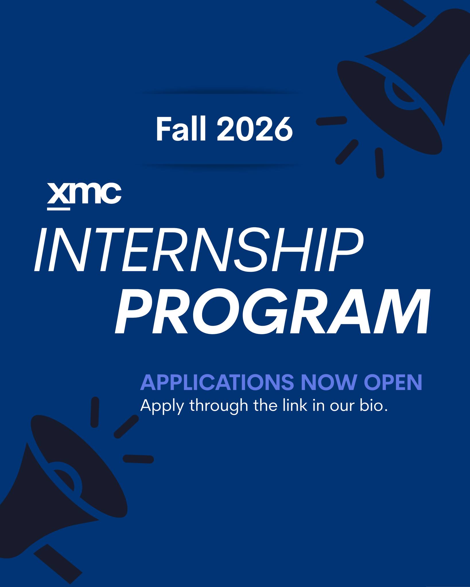 FALL 2026 INTERN APPLICATIONS ARE OPEN!
Ready to gain hands-on experience and take the next step in your marketing career?
We’re looking for interns across sponsorship, events, hospitality, and project management to join the XMC team this fall.
✨ Gain hands-on agency experience
✨ Learn from industry professionals
✨ Contribute to real projects with meaningful impact
Join a creative, collaborative team and help bring memorable brand experiences to life. Apply today through the link in our bio.
#eXperienceIsEverything #ExperientialMarketing #InternshipOpportunity #FallInternship
