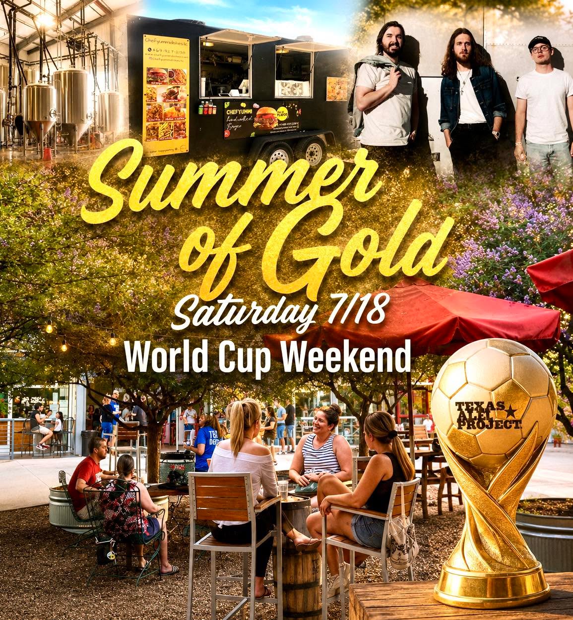 The countdown to Sunday’s World Cup Final is on, and we’re kicking off the weekend the right way! 🇪🇸🇦🇷
Bring the whole gang - friends, family including pups! Grab a cold beverage, delicious food, break out the brewery games and settle in for a fun Saturday at TAP. ⚽🏆🍻
🍺 Brewery Tour & Tasting | 1 PM
Go behind the scenes, see where the beer is made, and learn a little about Texas Ale Project along the way while enjoying two 5 oz pours. Tickets available for purchase on website www.texasaleproject.com or click link in bio or story.
🍔 Chefyummi Food Truck | 2 PM
ChefYummi brings serious culinary passion to everything he serves. From the restaurant scene of Nigeria to the streets of Dallas, he is known for fresh-to-order dishes that combine traditional Nigerian favorites with global comfort food.
🎶 Live Music with MKN Coffee | 6 PM
Dallas indie/alternative rock band MKN coffee takes the stage Saturday evening. Drawing inspiration from everything from ’80s indie rock to 2000s alternative, the band has built a sound rooted in honest lyrics, personal experience and music that means something.
We’ll see you soon!