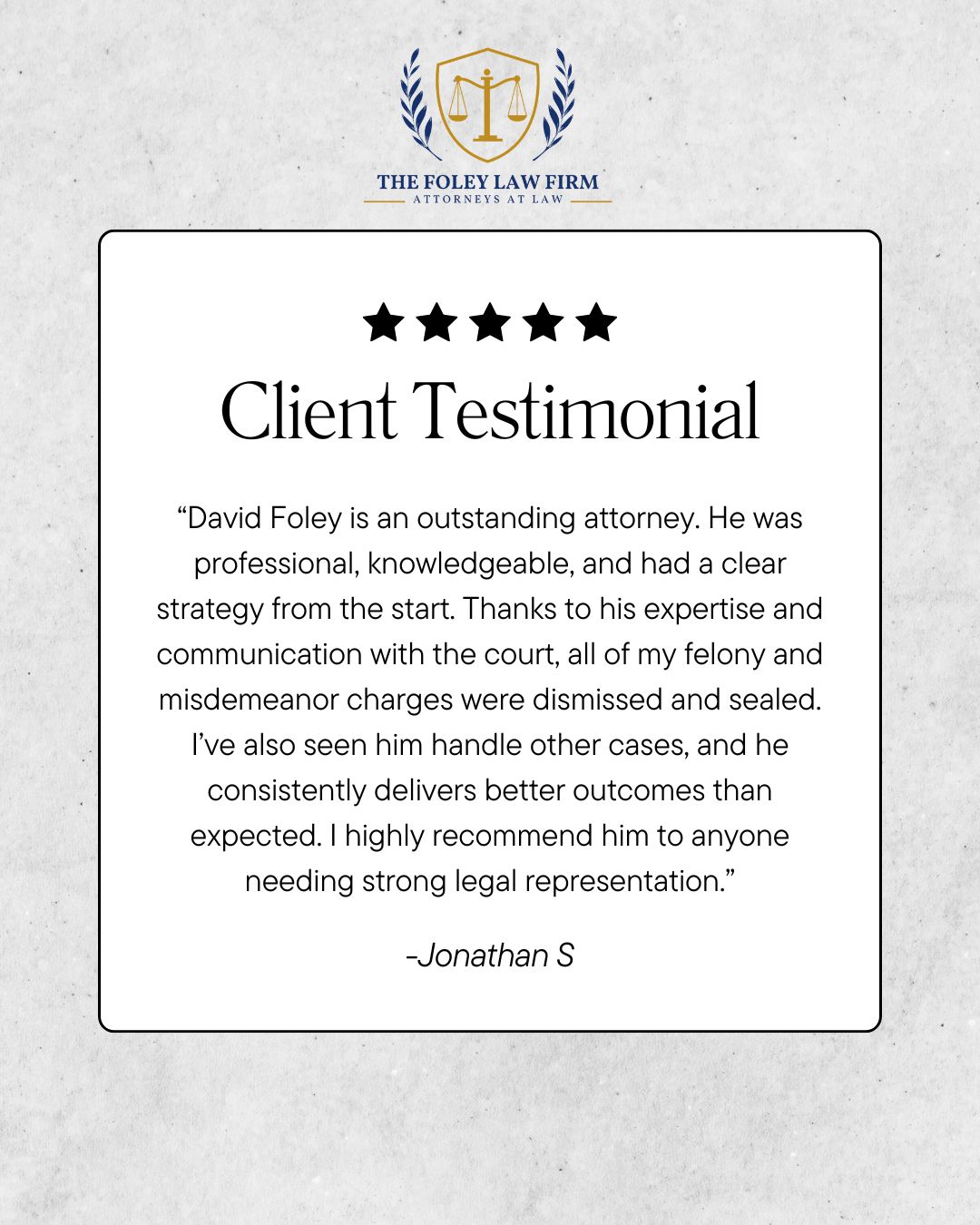 Strong representation from start to finish. ⭐⭐⭐⭐⭐
When you are facing criminal charges, having a clear strategy is essential. We focus on providing the expertise and consistent communication required to secure the best possible resolution for our clients, both in and out of the courtroom!
#TheFoleyLawFirm #criminaldefense #defenseattorney #coloradosprings