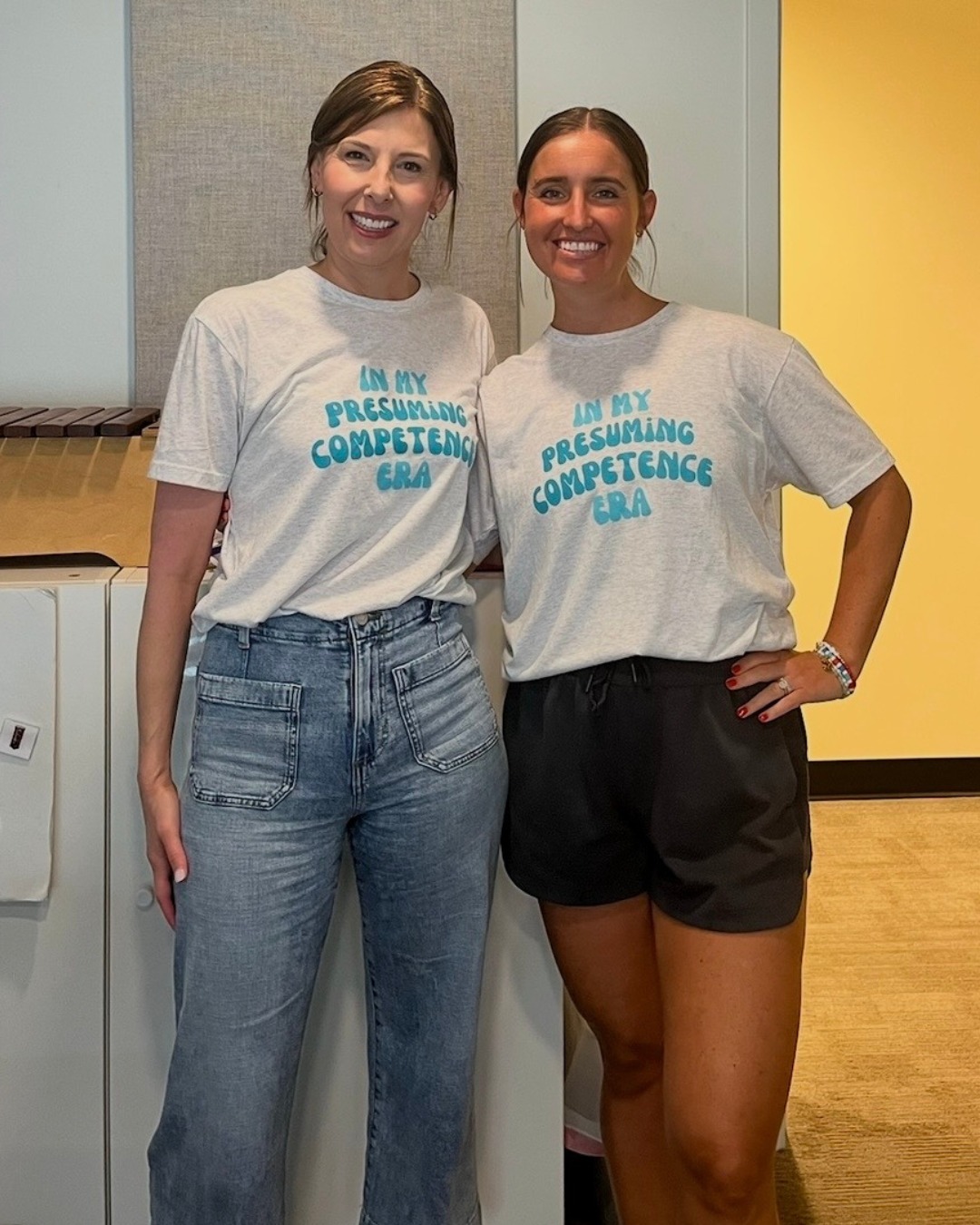Does your #ootd include our Presuming Competence shirt?
We listened to the feedback from our early purchasers and tweaked the design to remove the logo from the back.
It’s the perfect back-to-school / IEP meeting / whenever shirt!
Check the link in bio to purchase your own today!
