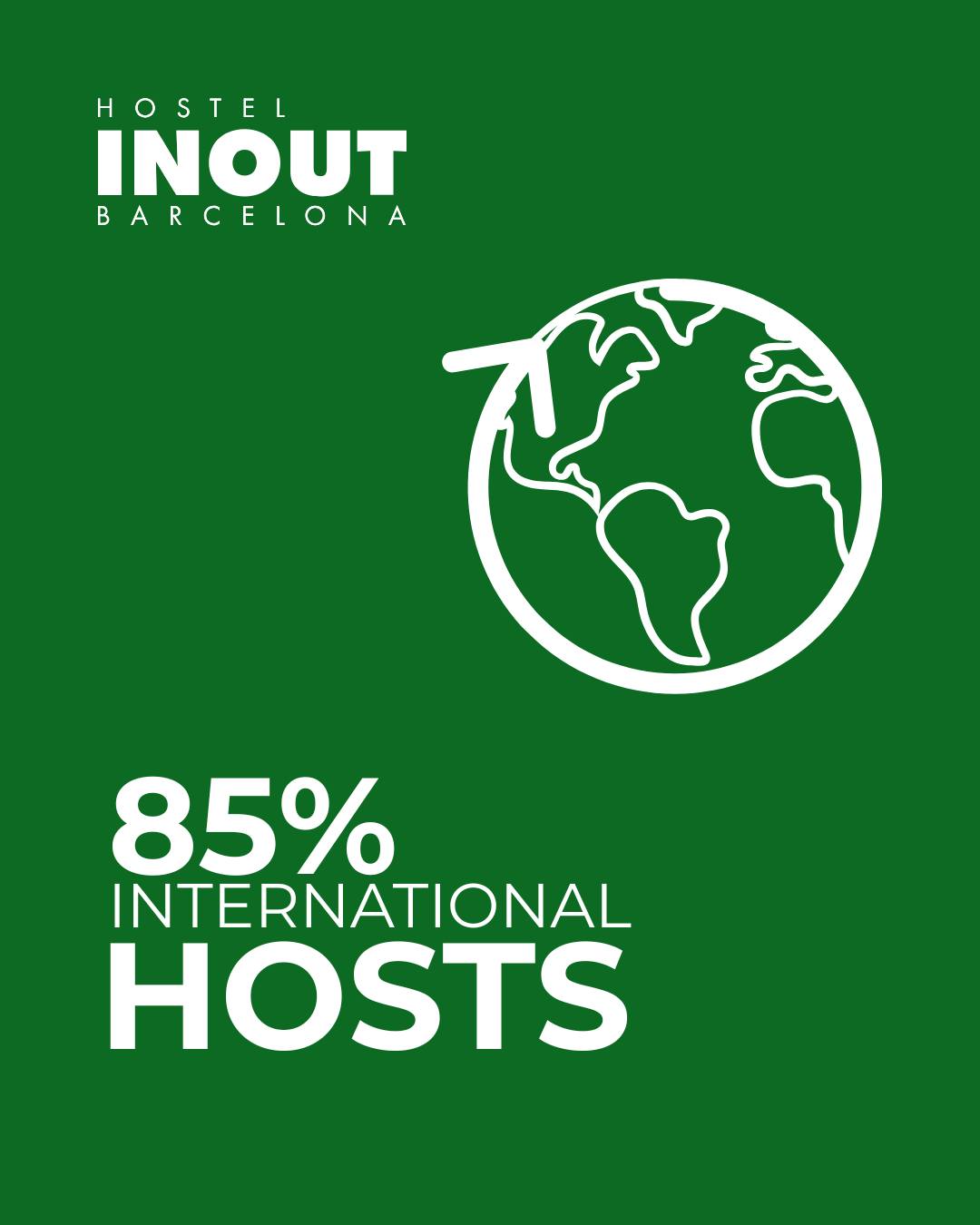 🌍 El mundo pasa por INOUT Hostel.
El 85% de nuestros huéspedes son internacionales, convirtiendo nuestro hostel en un espacio donde culturas, idiomas y experiencias se cruzan de forma natural.
Cada estancia es una oportunidad para conectar, aprender y descubrir nuevas perspectivas.
✨ Porque viajar también significa compartir.
📍 ¿Te gustaría formar parte de esta experiencia internacional? ¡Reserva tu estancia y descubre Barcelona con nosotros!
🌍 El món passa per INOUT Hostel.
El 85% dels nostres hostes són internacionals, convertint el nostre hostel en un espai on cultures, idiomes i experiències es creuen de manera natural.
Cada estada és una oportunitat per connectar, aprendre i descobrir noves perspectives.
✨ Perquè viatjar també vol dir compartir.
📍 T'agradaria formar part d'aquesta experiència internacional? Reserva la teva estada i descobreix Barcelona amb nosaltres!
🌍 The world passes through INOUT Hostel.
85% of our guests come from abroad, making our hostel a place where cultures, languages and experiences naturally come together.
Every stay is an opportunity to connect, learn and discover new perspectives.
✨ Because travelling is also about sharing.
📍 Would you like to be part of this international experience? Book your stay and discover Barcelona with us!
#INOUTHostel #Barcelona #InternationalHostel