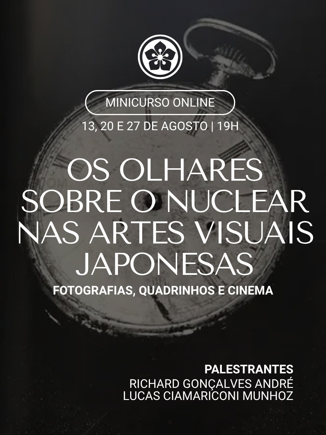 Como a arte e a história registraram a cicatriz nuclear do Japão? 🇯🇵📸🎬
Estão abertas as inscrições para o curso “Os olhares sobre o nuclear nas artes visuais japonesas: fotografias, quadrinhos e cinema”. Nele, vamos explorar como grandes artistas transformaram o trauma histórico em memória, denúncia e arte. O programa destaca três pilares fundamentais dessa reconstrução visual:
📖 O que vamos estudar:
Aula 1: A fotografia de Ken Domon | A visão personalista, sensível e documental em torno das vítimas de Hiroshima através de seu histórico fotolivro.
Aula 2: O mangá de Keiji Nakazawa | Como a obra icônica Gen - Pés Descalços usou a linguagem dos quadrinhos para construir a memória coletiva sobre a tragédia.
Aula 3: O cinema de Akira Kurosawa | A análise do terror, do trauma e do silêncio em torno do fantasma nuclear nas obras Sonhos e Rapsódia em Agosto.
🎓 Professores Mediadores:
Richard Gonçalves André: Doutor em História (UNESP), pós-doutor em Língua, Literatura e Cultura Japonesa (USP) e professor da UEL. Coordena o LAPECO, é editor-chefe da revista Prajna e foi bolsista da Fundação Japão desenvolvendo pesquisas sobre fotoetnografia japonesa.
Lucas Ciamariconi Munhoz (@lucascmunhoz): Mestrando em História Social pela UEL, graduado em História e pesquisador membro do LAPECO.
Se você tem interesse por história, cinema, artes visuais ou pela cultura do Japão, este curso oferece uma bagagem teórica riquíssima e indispensável.
🔗 Garanta sua vaga! Acesse o link na nossa bio para conferir todas as informações de datas, horários e realizar sua inscrição!
#CulturaJaponesa #HistóriaDoJapão #AkiraKurosawa #KenDomon #GenPesDescalços #Mangá #CinemaJaponês #ArtesVisuais #HistóriaSocial #CentroÁsia