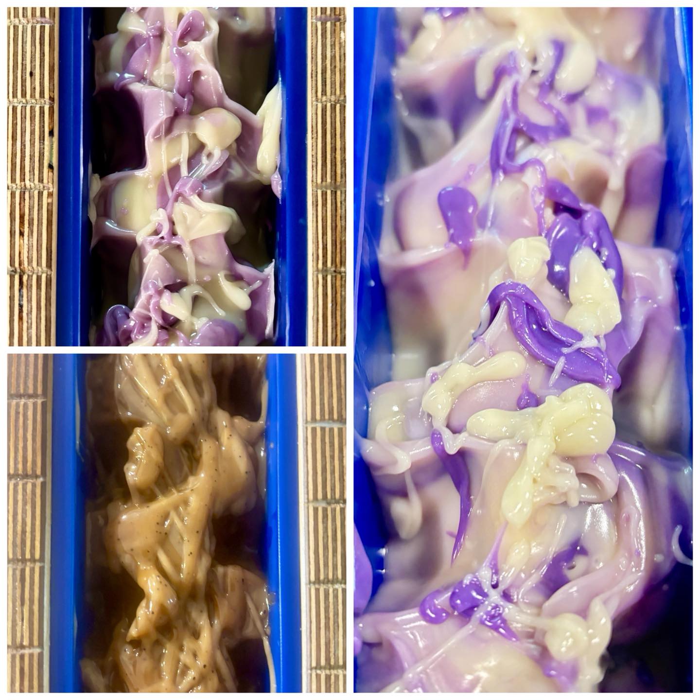 ✨ We’re back in the saddle again! ✨
After a little time away, we’re back in the soap studio creating your favourites!
Today’s lineup includes:
💜 Lavender Haze – calming lavender with a dreamy touch.
☕ Muskoka Mocha – rich, cozy, and perfect for coffee lovers.
💜 Purple Rain – a nostalgic blend that smells just like bubble gum and grape Kool-Aid.
Fresh batches are underway, and we couldn’t be happier to be back doing what we love. Which one would you be reaching for today? Let us know in the comments! 🫧💜
#MudCreekSoapery #HandcraftedSoap #SmallBatch #MadeInOntario #LavenderHaze #MuskokaMocha #PurpleRain #PalmFree #VeganSoap #SupportLocal