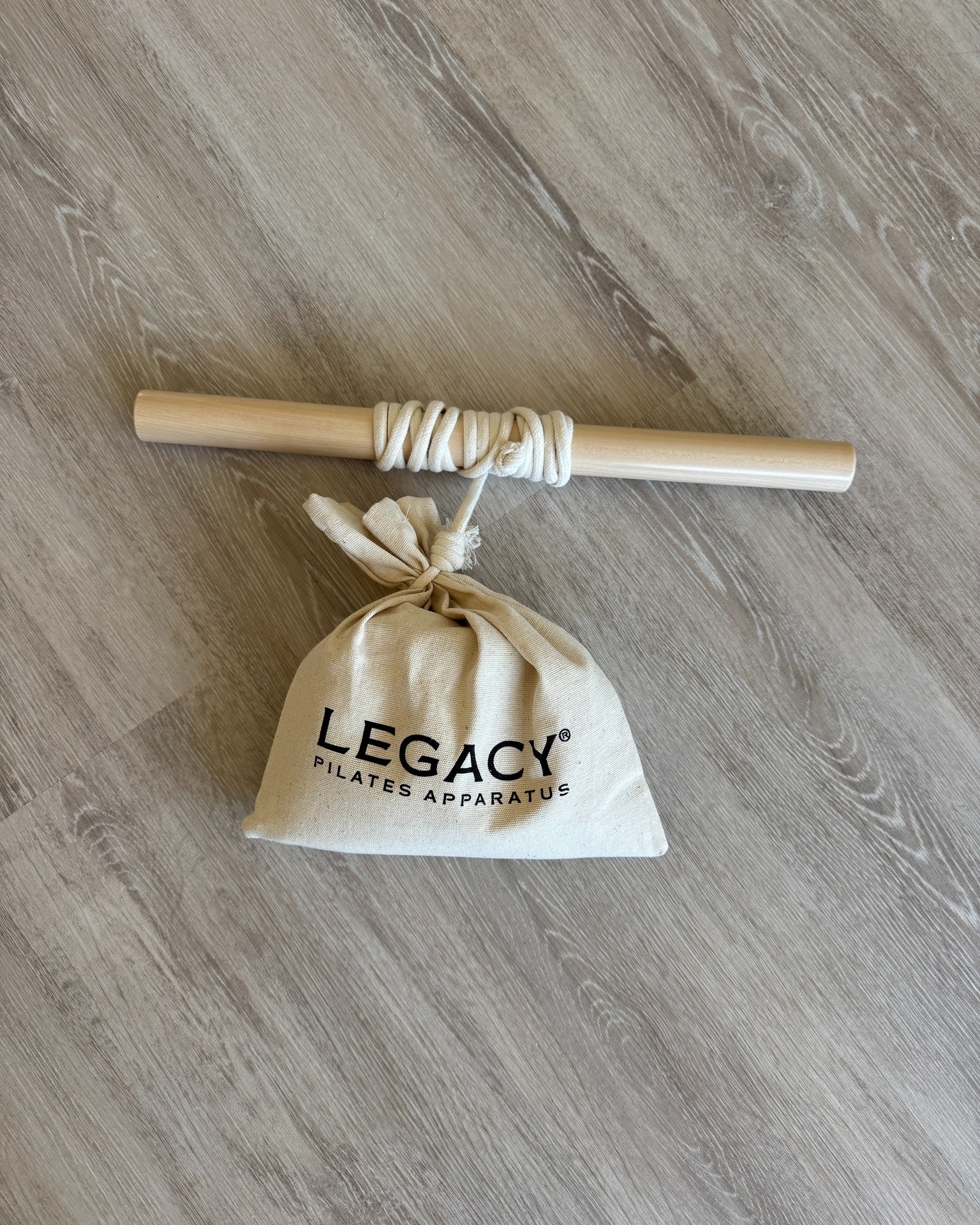 THE SMALL PROPS - PART 2
The Weighted Sandbag is a soft, fabric-filled weight, typically ranging from 0.5-2kg. It’s attached to a piece of dowling with a bit of rope. The bag is especially good for strengthening forearm and grip strength. Typically not used in a class workout but more as accessory or rehab work.
The small Pilates Ball is a soft, inflatable ball, typically 7–10 inches (18–25 cm) in diameter and is typically used in mat classes. It can be used to provide support for the spine, neck, or pelvis, challenge balance and core control and help with hip and pelvis stability.
A Flex/Resistance Band is a long, flat elastic band available in different resistance levels, usually colour coded from light to heavy. It can be used to add resistance without the use of weights, assist with stretching and help support movement, particularly when used in mat classes.
So there you have it...the full suite of apparatus is all ready for you!
WATCH THIS SPACE FOR 1 HOUR DISCOVERY SESSIONS COMING SOON!