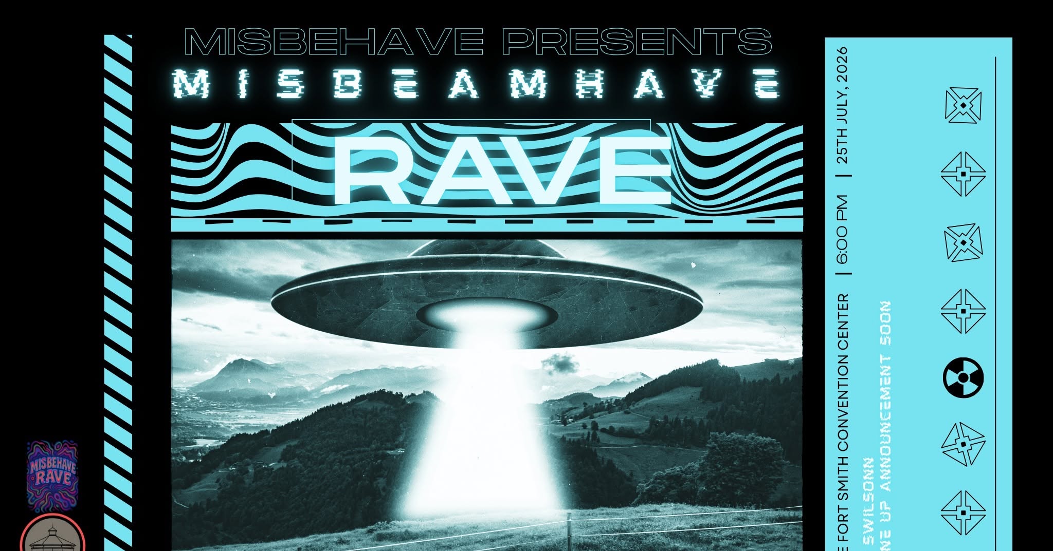 โก๏ธ It's almost time, Fort Smith.
This Saturday, MISBEHAVE RAVE 4 takes over the Fort Smith Convention Center for a night of massive beats and nonstop energy.
๐๏ธ Tickets: https://www.ticketmaster.com/event/1B0064BDA299DA19
