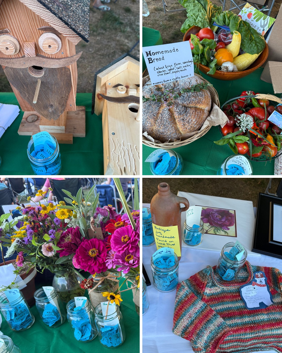Gardeners, Bakers, Artists, and Craftspeople! Start preparing your donations for the Homemade/Homegrown Raffle at the EHLT Musical Bridges Concert on August 24, 2026. If you had any favorite things you won or would like to see again, let us know below!