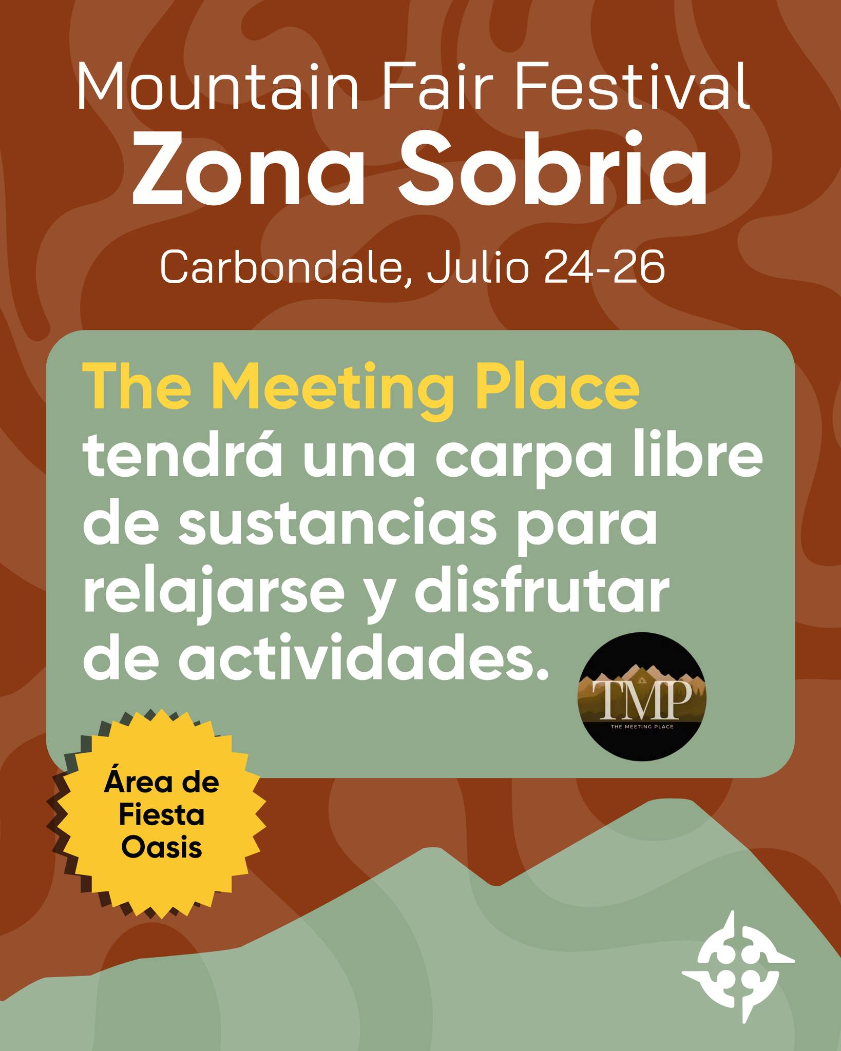 Es verano, lo que significa que es la temporada de festivales.
Los festivales pueden sentirse abrumadores, especialmente cuando estás tratando de mantenerte en un ambiente positivo de recuperación. ¡Pero no dejes que tu sobriedad te impida disfrutar!
@meetingplacecarbondale tendrá una Carpa Libre de Sustancias en Mountain Fair, en Carbondale del 24 al 26 de julio, ofreciendo un espacio para relajarte, recargar energía y divertirte en un ambiente libre de sustancias.
Encuentra más recursos locales de recuperación y consejos en communitycompass.co/resources.
#TemporadaDeFestivales #MountainFair #UpInTheSky #Recuperación #SaludMental #ApoyoEntrePares #Eagle #Silverthorne #Breckenridge #Frisco #Aspen #GlenwoodSprings #Basalt #Leadville #Vail #Carbondale #Edwards #Avon #Silt