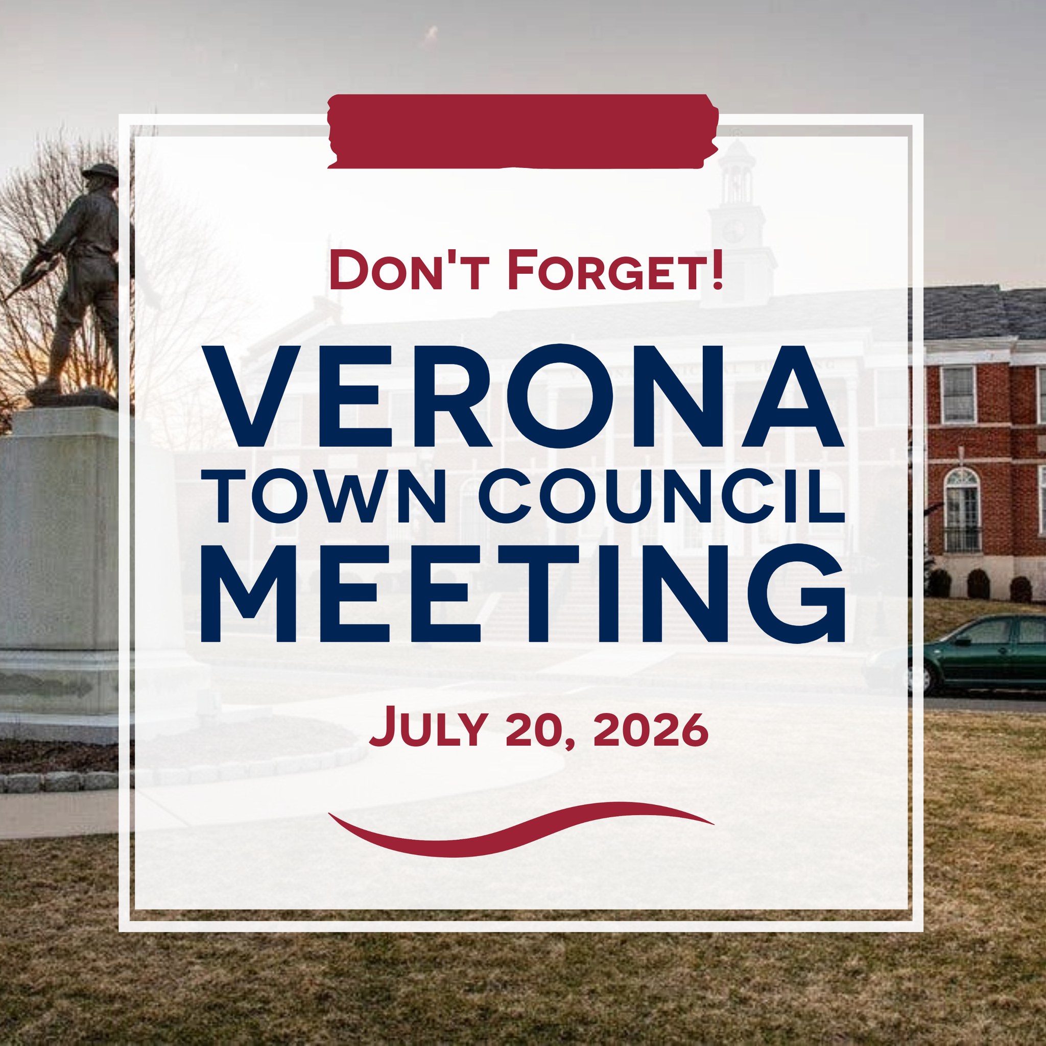 Tonight the Verona Town Council will start with a review of the conditions of our facilities. We recently commissioned an audit to identify and understand the conditions of all of our buildings.
We have public hearing and second reading for an amendment of our parking ordinance to include the land purchased on Lakeside Avenue. Members of the public can send us feedback prior to Council meeting by using the form here: https://www.veronanj.org/councilcontactform.
There is one ordinance for introduction - and that would be a salary ordinance for the Supervisor Sewage Plant Operator.
Under resolutions, we are accepting our 2025 Audit and corrective action plan. We are adopting our 2026 Community Energy Plan. We are awarding a contract for ADA improvements at the Community Center. We are authorizing two additional contracts for work at the water sewer plant. We also have a final change order for the Town Hall Repointing and Window project.
We will be making appointments to the Board of Adjustment, Historical Preservation Commission, and Open Space Trust Fund Committee.
We will be going into Executive Session tonight.
The full agenda for today's meeting is here: https://www.veronanj.org/councilmeetings. To send a comment to the Council prior to the meeting go here: https://www.veronanj.org/council.
#veronanj